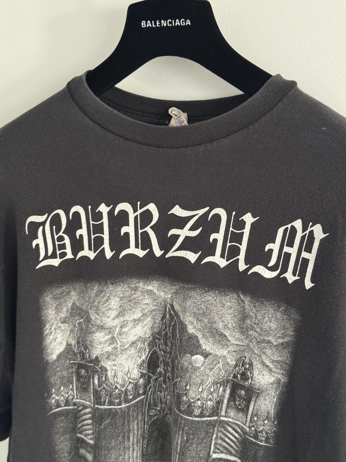 Vintage VINTAGE 00s Y2K BURZUM BLACK METAL VARG VIKERNES BAND TEE Size US L / EU 52-54 / 3 - 3 Thumbnail