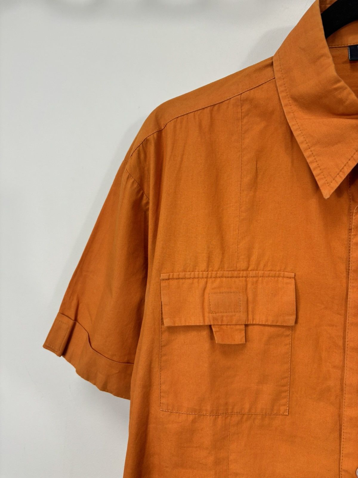 Dolce & Gabbana Vintage Dolce & Gabbana Orange Pocket Short Sleeve Shirt Size US M / EU 48-50 / 2 - 5 Thumbnail