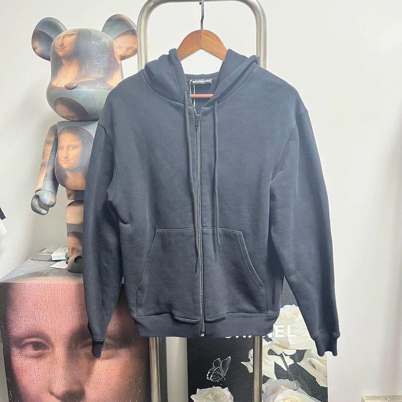 Balenciaga Balenciaga Back Logo Zip Jacket Size US XS / EU 42 / 0 - 1 Thumbnail