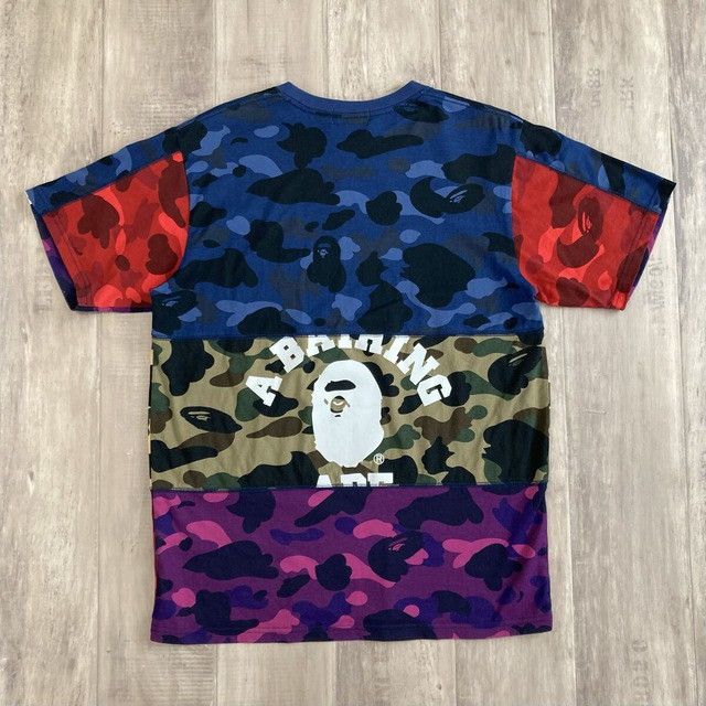Bape BAPE CRAZY CAMO College Logo T-Shirt a bathing ape Size US L / EU 52-54 / 3 - 3 Thumbnail