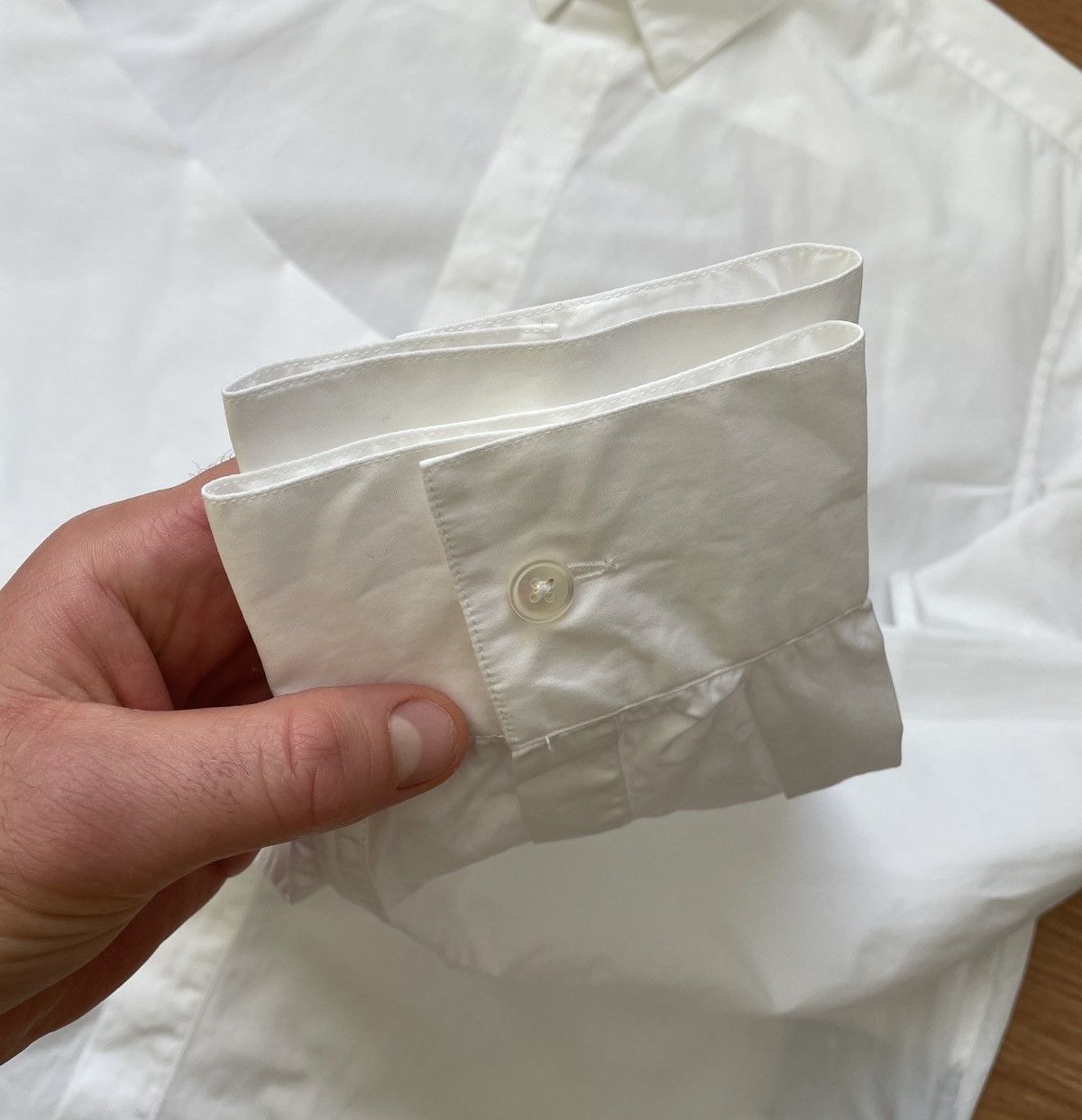 Haider Ackermann Haider Ackermann White Cotton Shirt Size US M / EU 48-50 / 2 - 6 Thumbnail