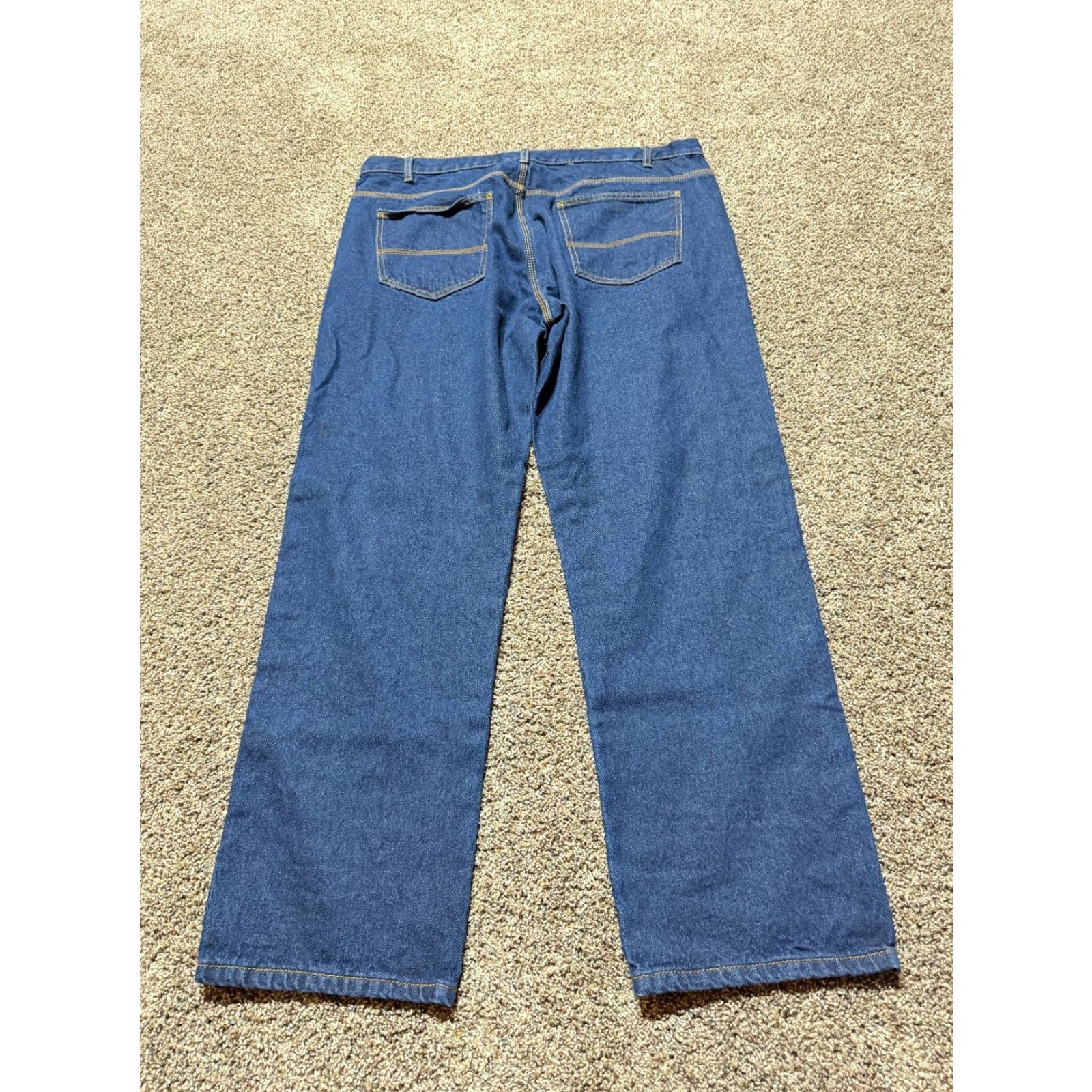 Vintage Rivet Jeans Men 40 Blue Denim 40X32 Lot Of 2 EUC Bootcut Straight 5-Pocket Regular 32 In Inseam Seasonal Spring Summer Fall Winter Mens Jeans 40x32 Size US 40 / EU 56 - 4 Thumbnail