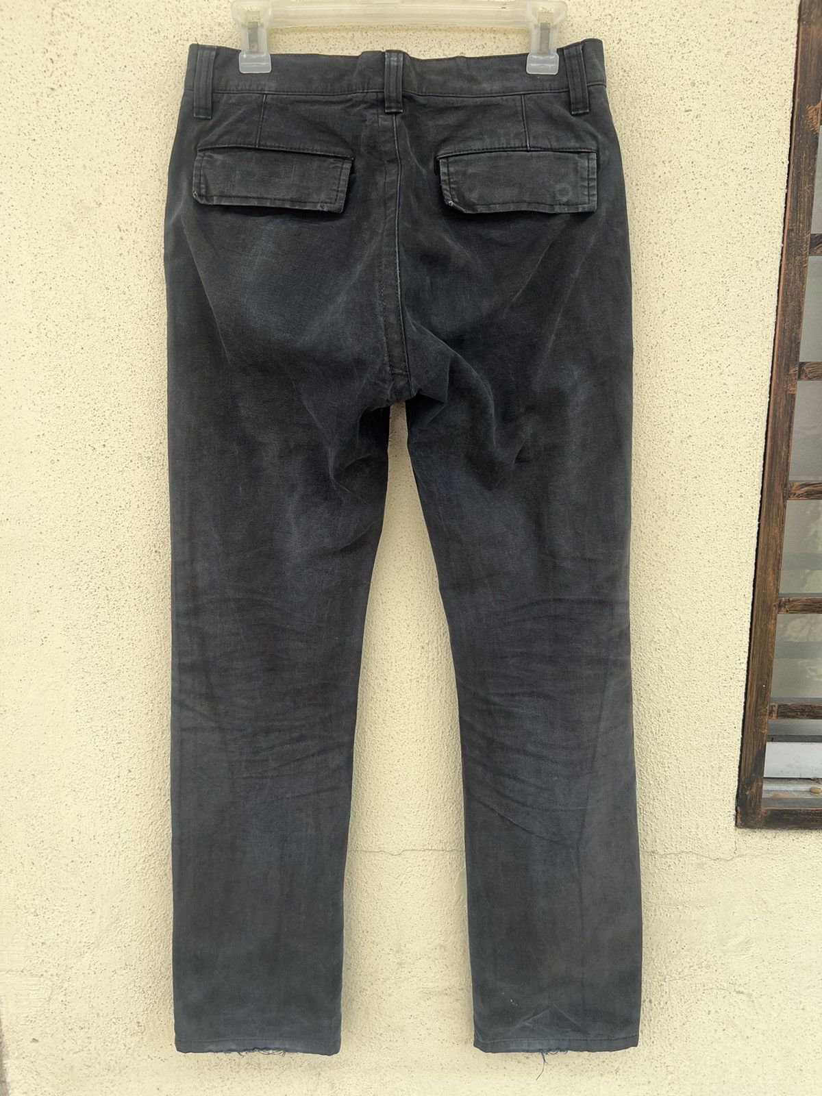 Comme des Garcons Homme Vintage 2005 CDGH AD2005 Distress Faded Waxed Chinos Pant Size US 30 / EU 46 - 16 Thumbnail