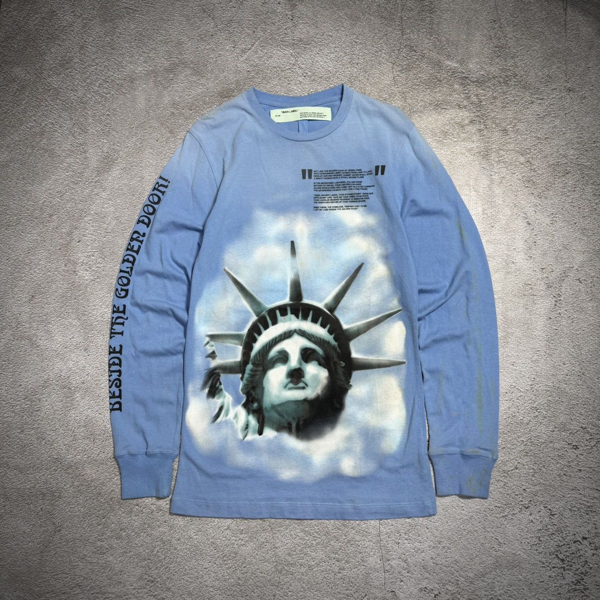 Off-White Off-White Statue Of Liberty Light Blue Long Sleeve Size US XS / EU 42 / 0 - 1 Thumbnail