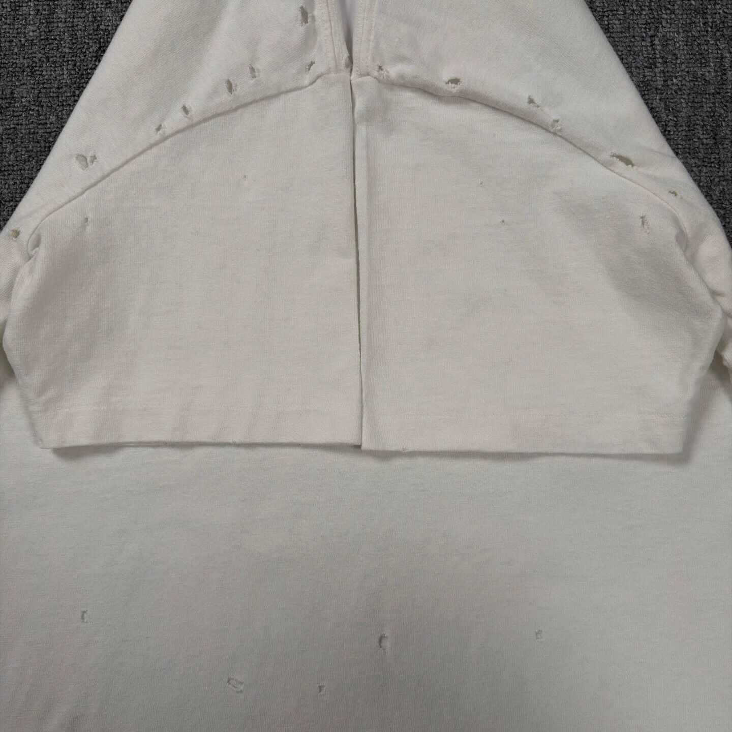 Dior Dior White Slogan Distressed Tee M Size US M / EU 48-50 / 2 - 6 Thumbnail