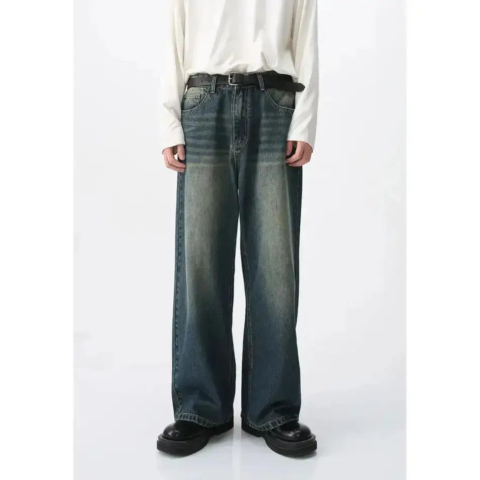 Japanese Brand Retro loose straight leg jeans Size US 32 / EU 48 - 1 Thumbnail
