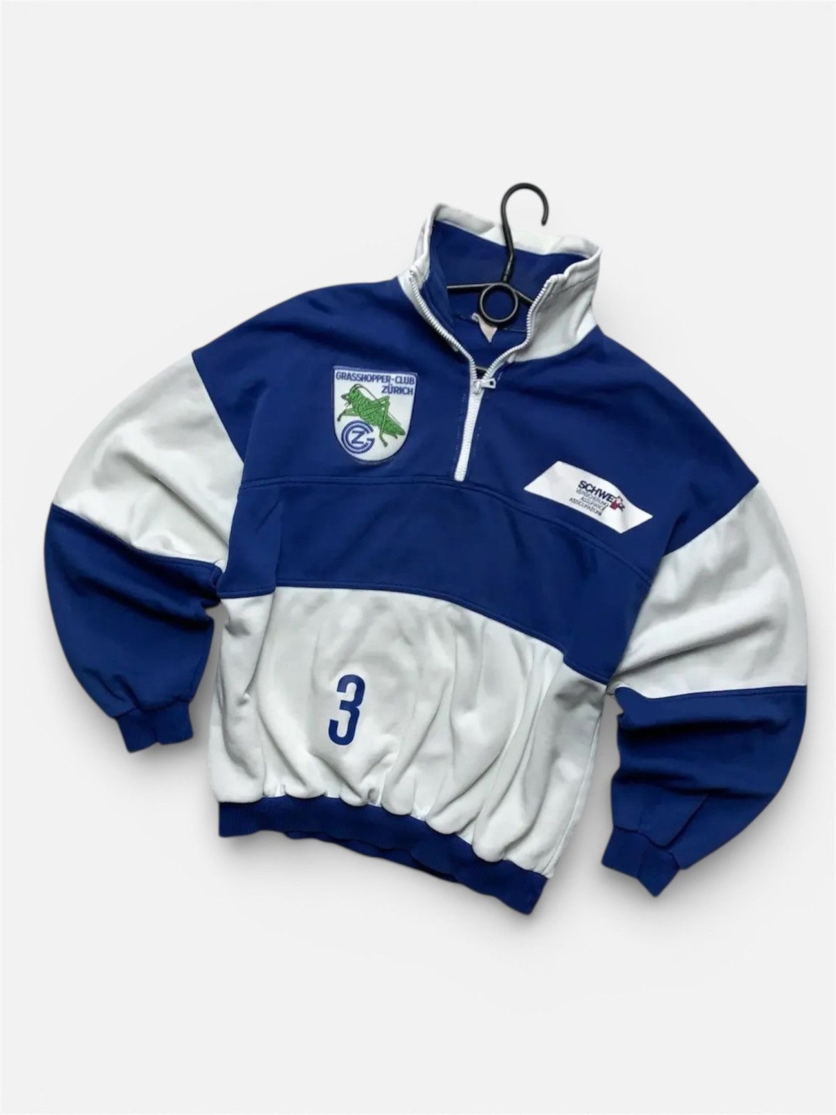 Vintage Vintage Grasshopper soccer tracksuit sweatsirt away rare Size US M / EU 48-50 / 2 - 2 Thumbnail