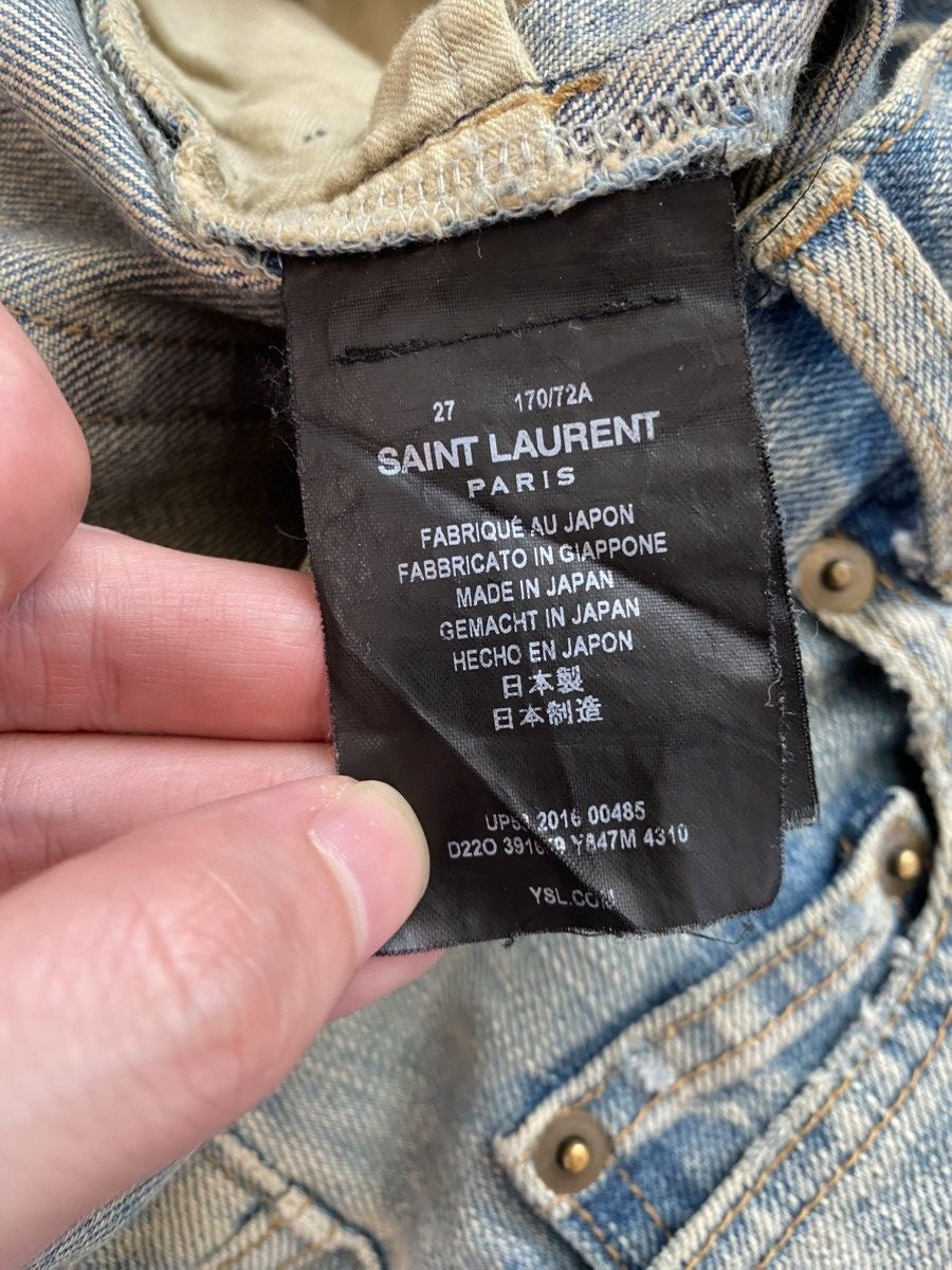Saint Laurent Paris Saint Laurent - 2016 Crash Denim Size US 27 - 8 Thumbnail