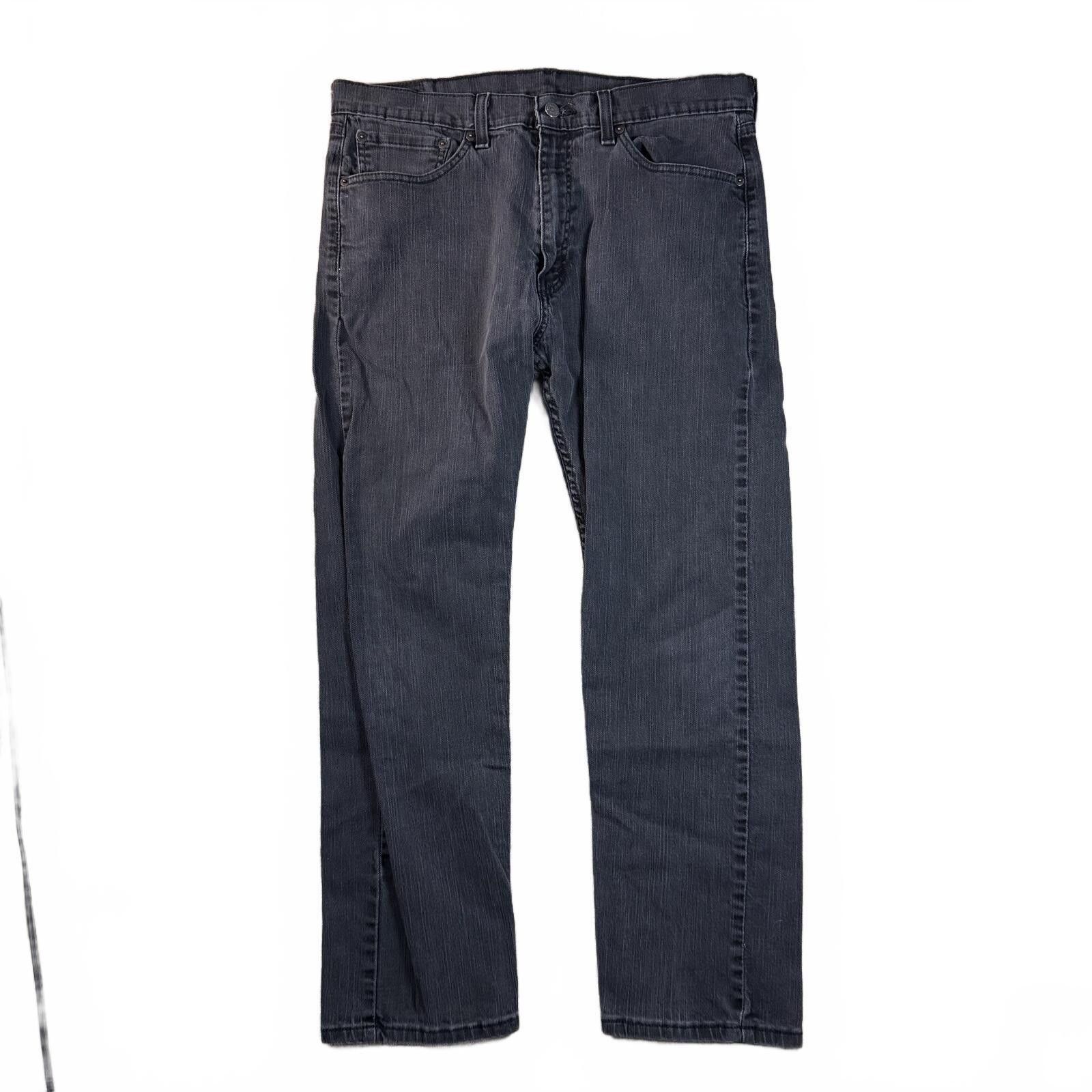 Other Levis 505 Black Denim Jeans 36x28 Straight Leg Size US 36 / EU 52 - 1 Thumbnail