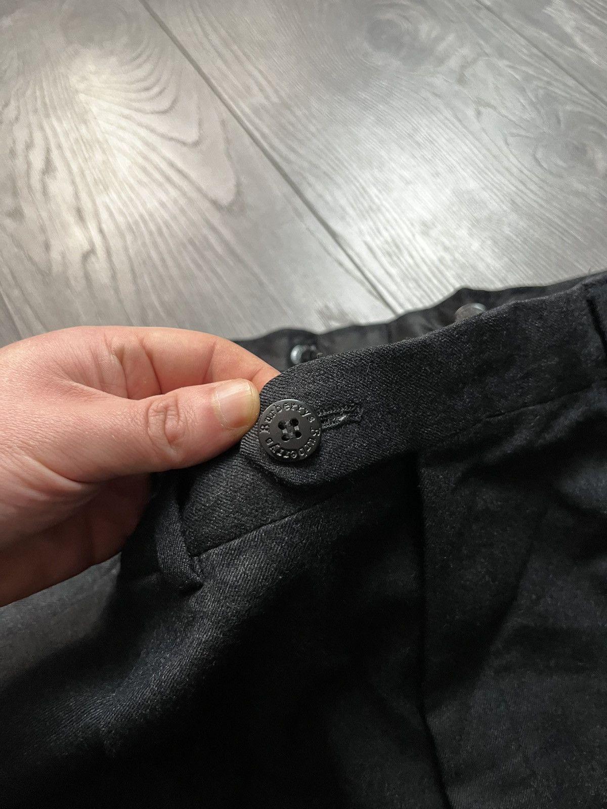 Burberry Prorsum Vintage Burberrys Prorsum Wool Pleated Trousers Black L / 52 Size US 34 / EU 50 - 6 Thumbnail