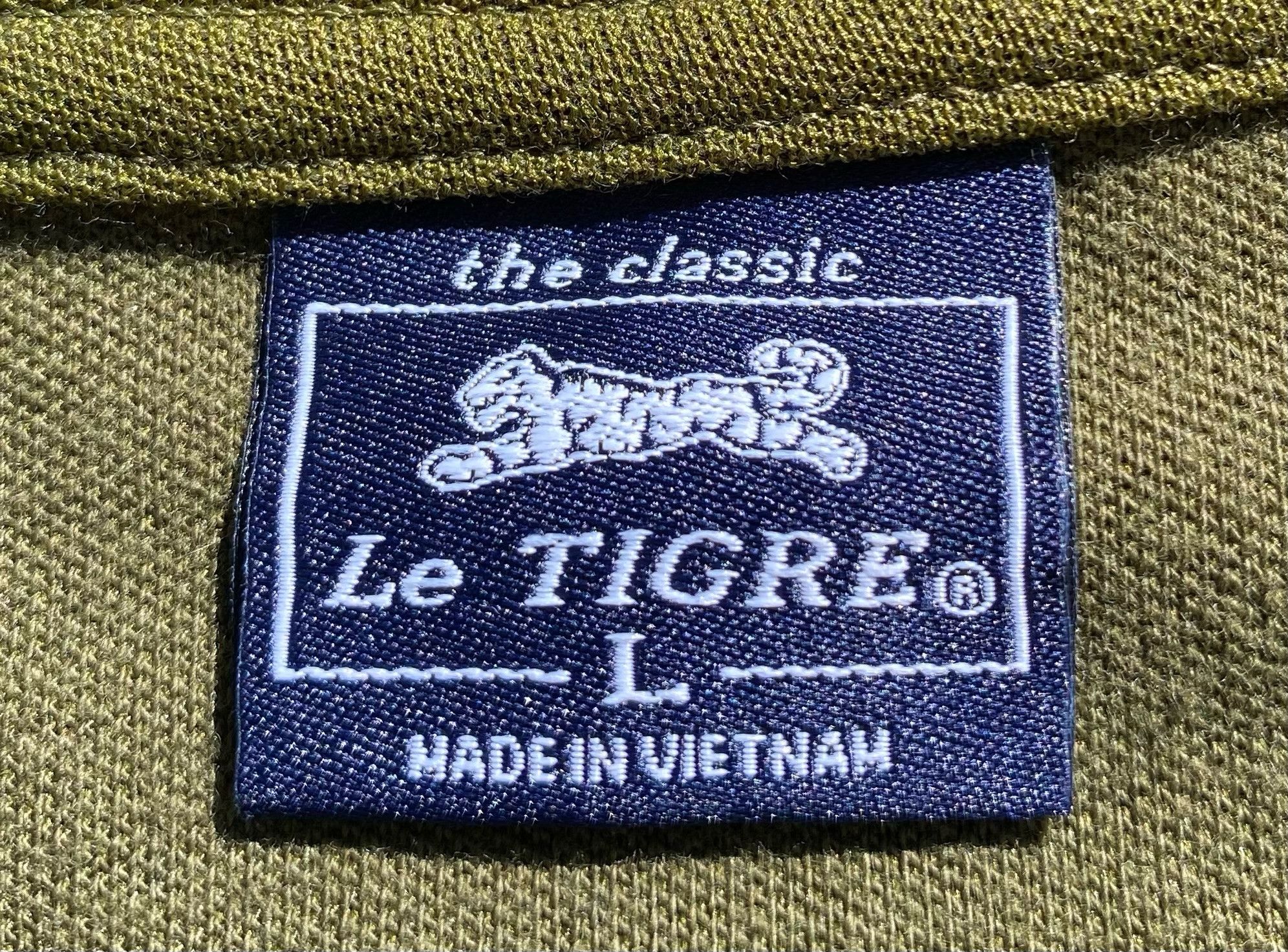 Le TIGRE Le Tigre Olive Green Blue Tiger Full Zip Track Jacket Large Size US L / EU 52-54 / 3 - 5 Thumbnail
