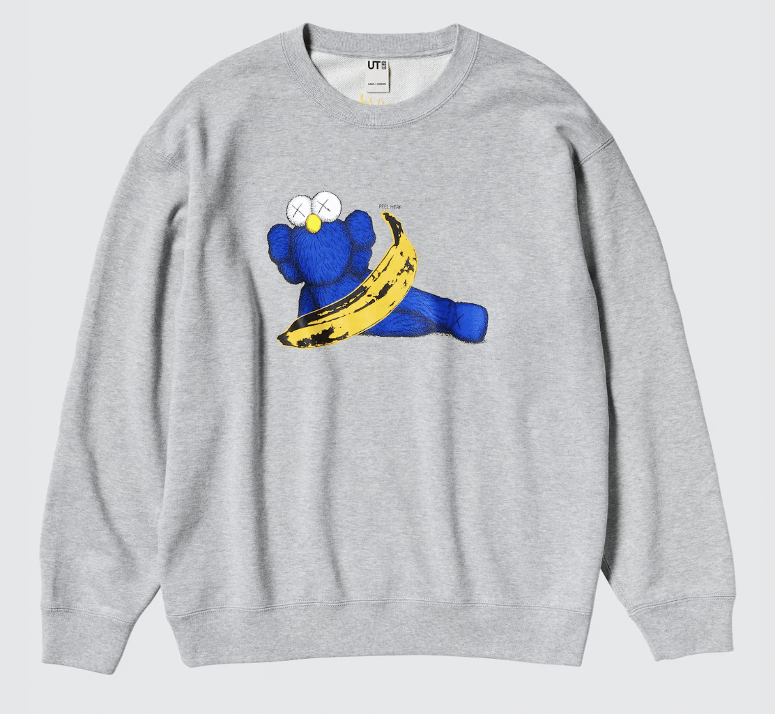Andy Warhol × Kaws × Uniqlo Uniqlo x Kaws x Warhol Grey/Blue Sweatshirt US L = ASIA XL Size US L / EU 52-54 / 3 - 1 Thumbnail