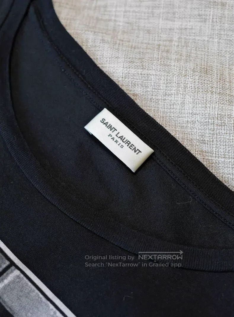 Saint Laurent Paris Saint Laurent Paris Black Printed T-Shirt i Size US M / EU 48-50 / 2 - 3 Thumbnail