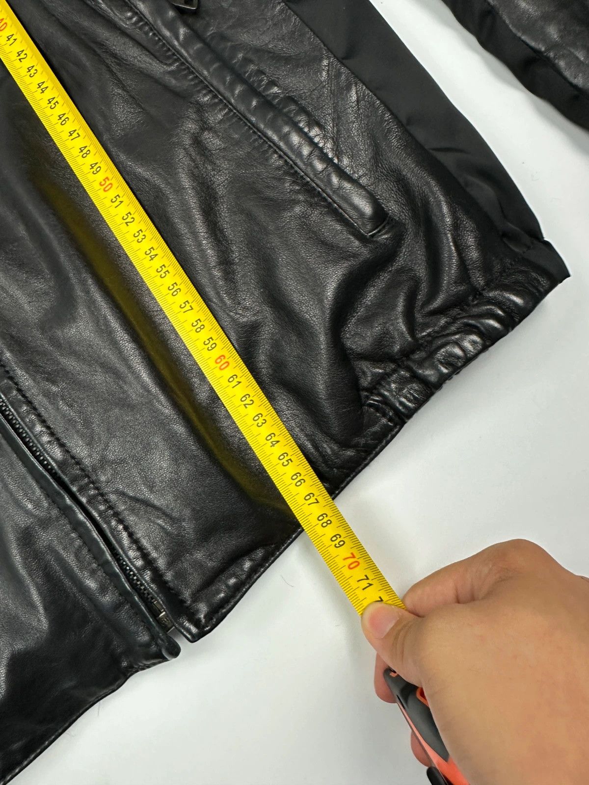 Prada Prada Sport FW2010 Leather & Nylon Black Hooded Jacket Size US M / EU 48-50 / 2 - 13 Thumbnail