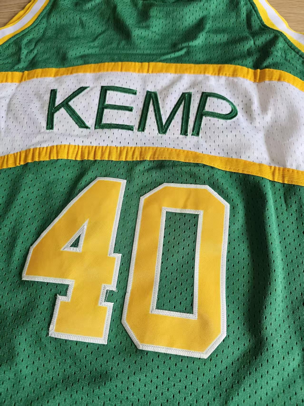 NBA Seattle Super Sonics #40 Shawn Kemp Jersey Size US XL / EU 56 / 4 - 3 Thumbnail