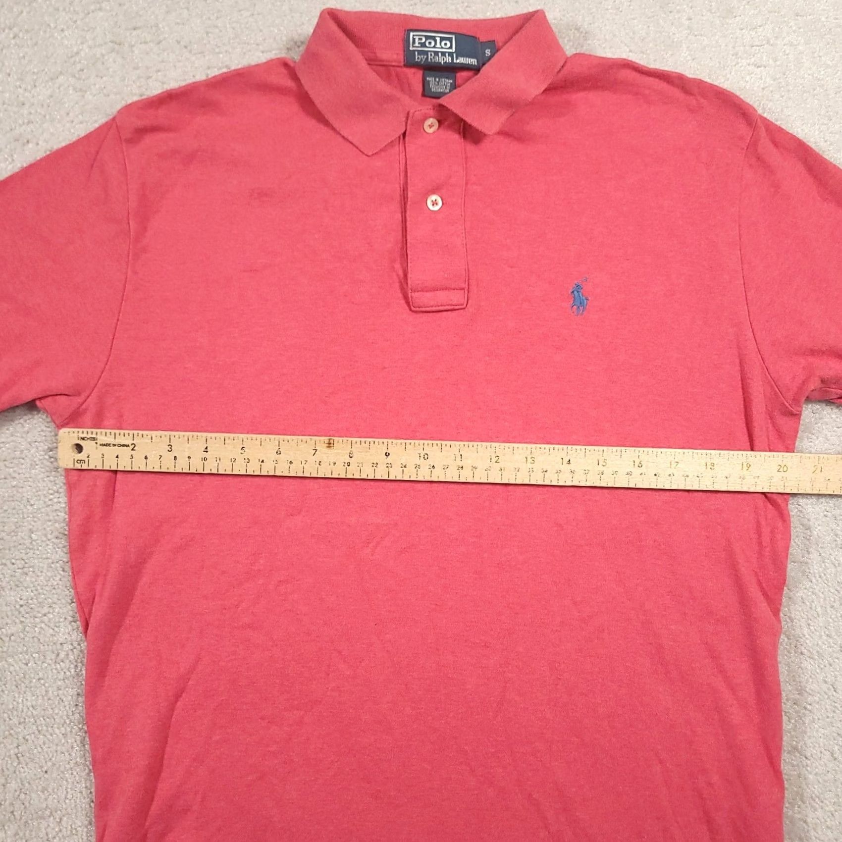 Polo Ralph Lauren Polo Ralph Lauren Polo Shirt Mens Adult Small Pink Short Sleeve Button Collared Embroidered Cotton Polo Golf Activewear Regular Size US S / EU 44-46 / 1 - 3 Thumbnail