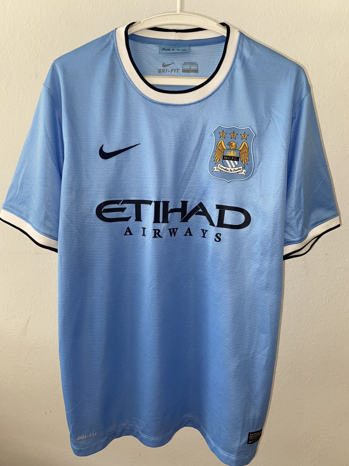 Nike × Vintage JERSEY MANCHESTER CITY 2013/2014 VINTAGE RARE [L] Size US L / EU 52-54 / 3 - 1 Thumbnail
