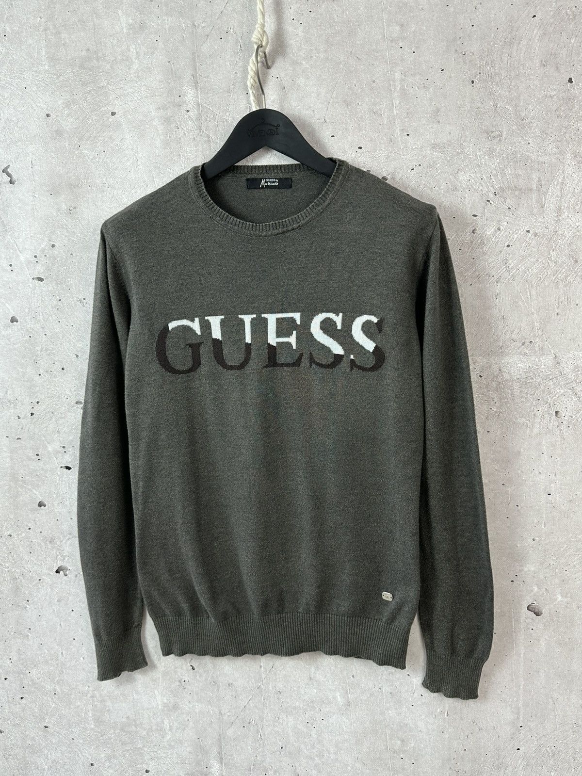 Guess Vintage Guess Marciano Grey Cotton Men’s Sweater Size US M / EU 48-50 / 2 - 1 Thumbnail
