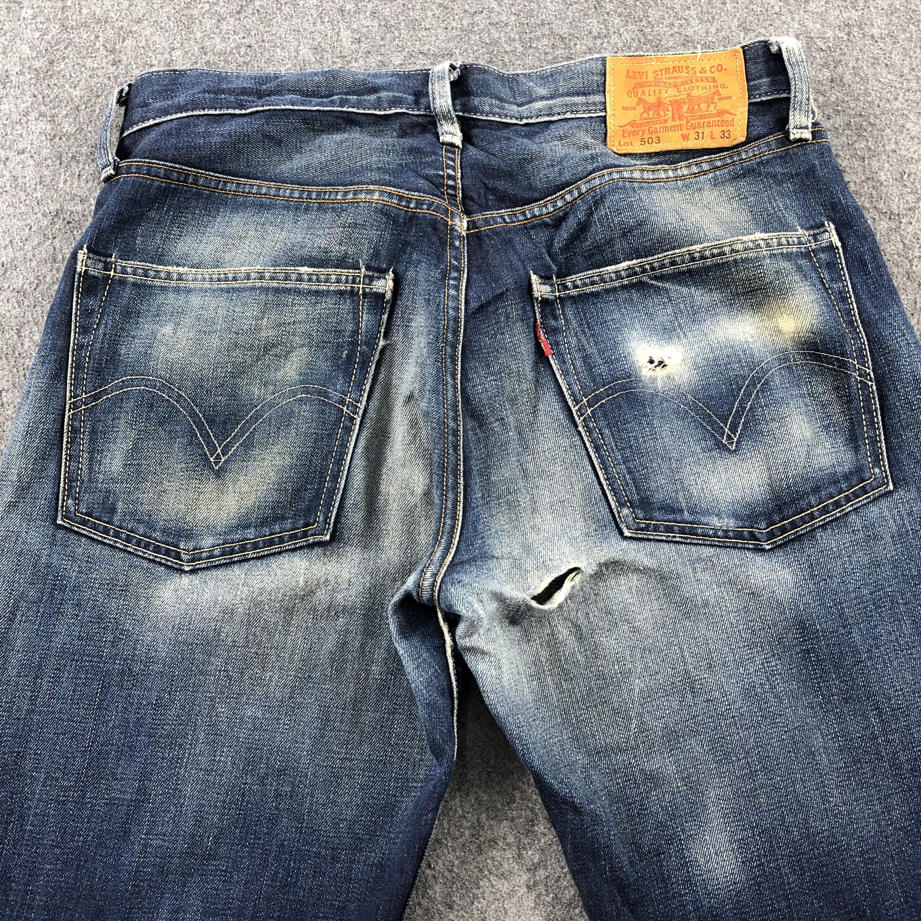 Levi's × Vintage Vintage 90s Blue Wash Levis 503 Jeans-JM2001 Size US 34 / EU 50 - 5 Thumbnail