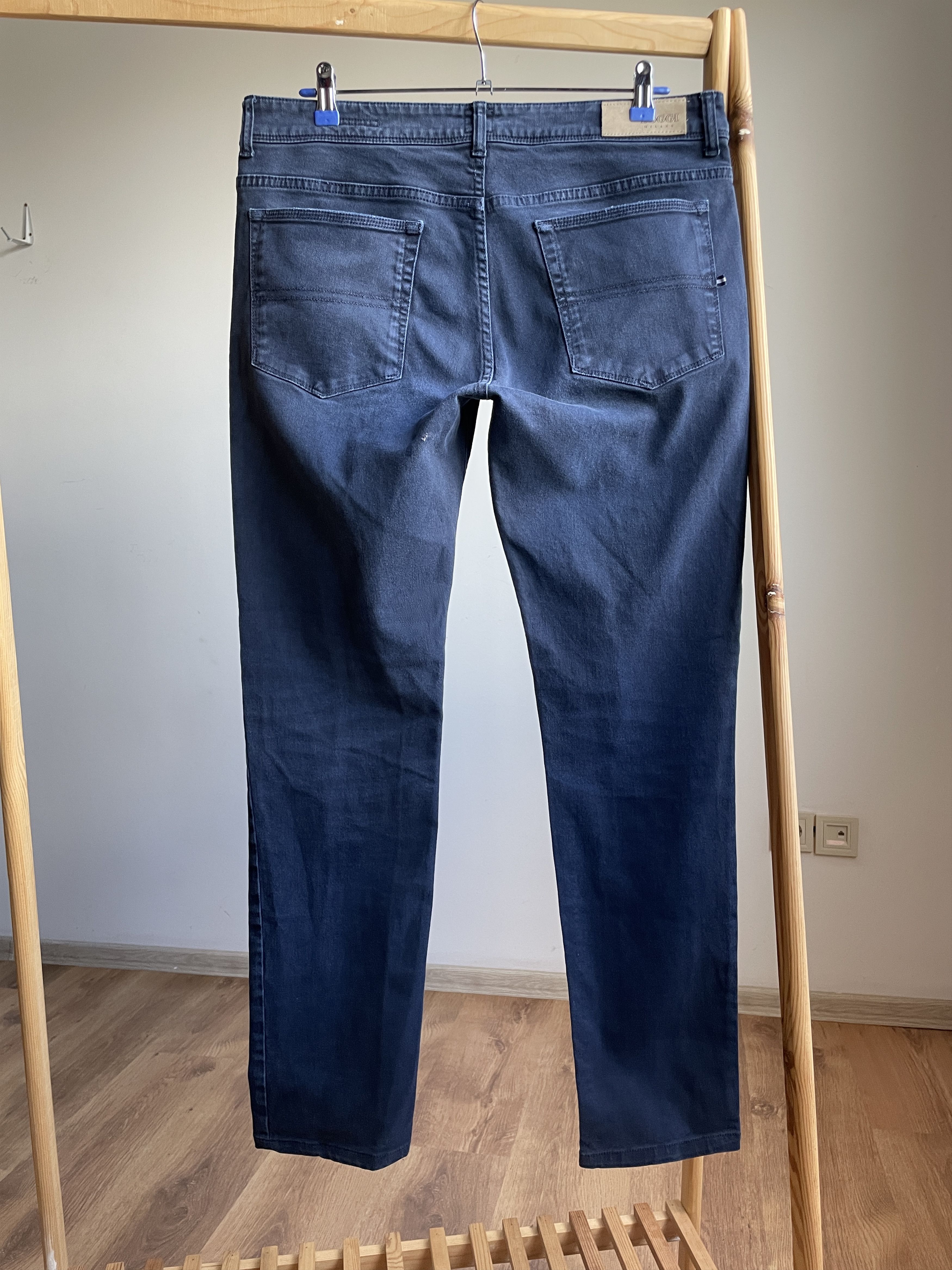 Boggi Boggi Manuel Extra Slim Fit Distressed Garment Dyed Denim Size US 36 / EU 52 - 2 Thumbnail