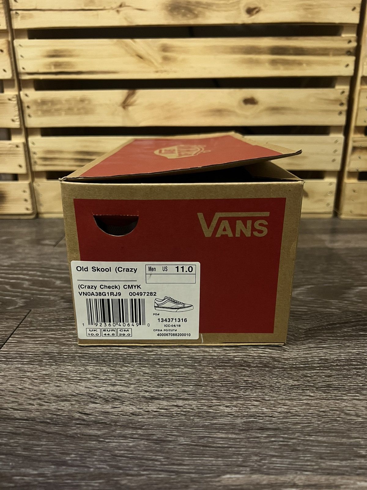Vans Vans Old Skool Black Checkered Print Sneakers Size 11 Size US 11 / EU 44 - 9 Thumbnail