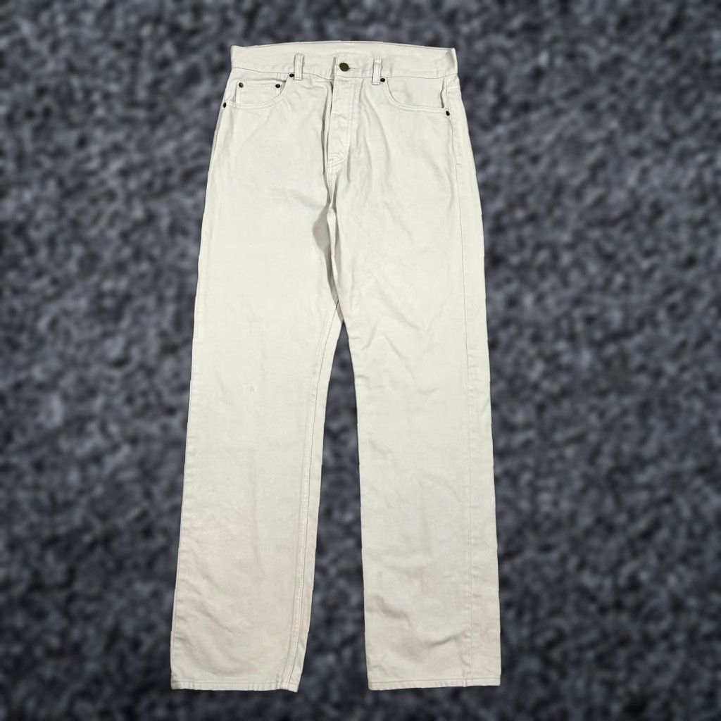 Fear of God Fear of God Jeans Beige Button Fly 31 Straight Men Cotton Denim Pants 5-Pocket Mid Rise Vintage? No Size US 31 - 1 Thumbnail