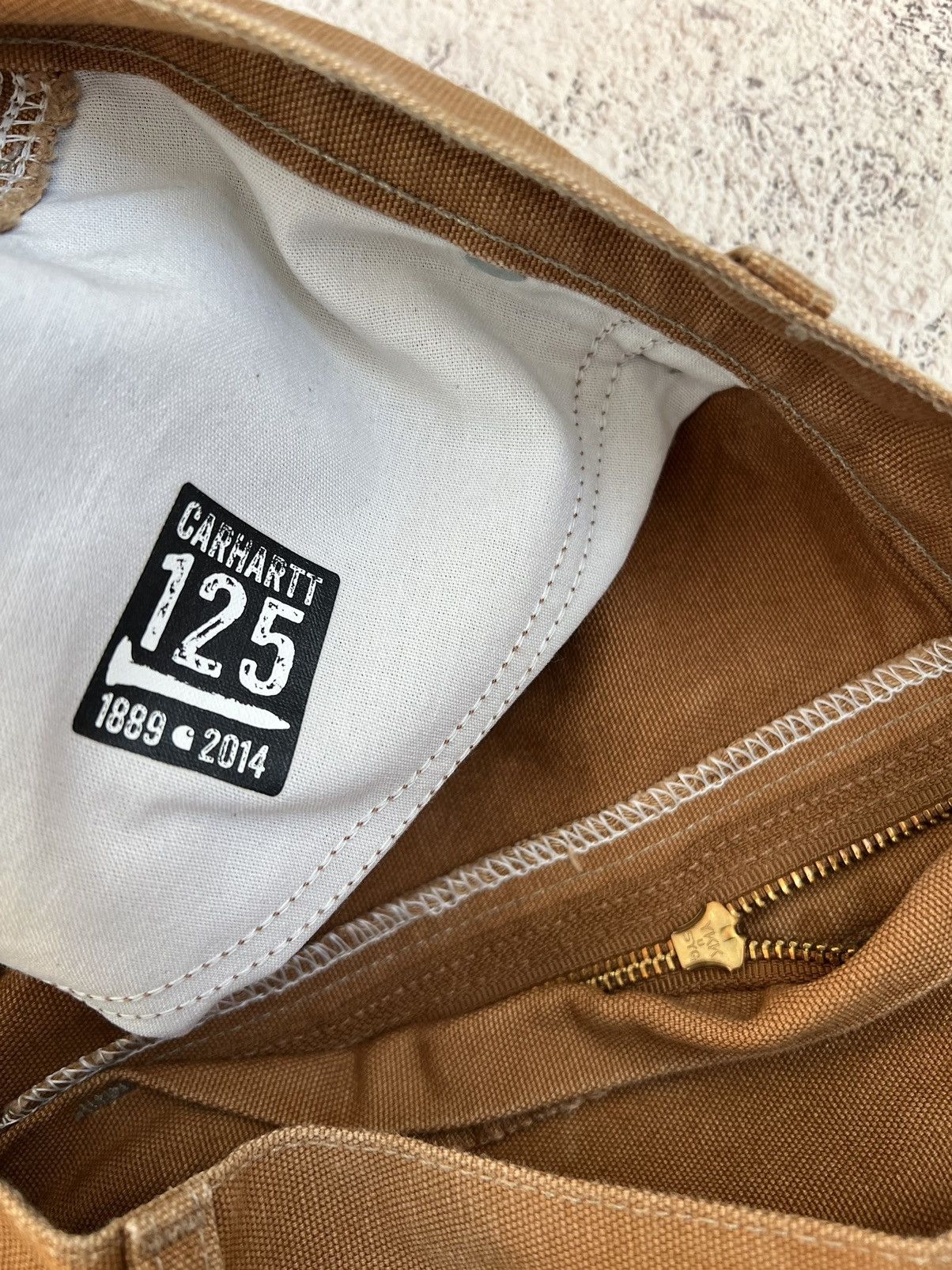 Carhartt × Vintage 125 Year Anniversary Double Knee Carhartt work pants Size US 36 / EU 52 - 10 Thumbnail