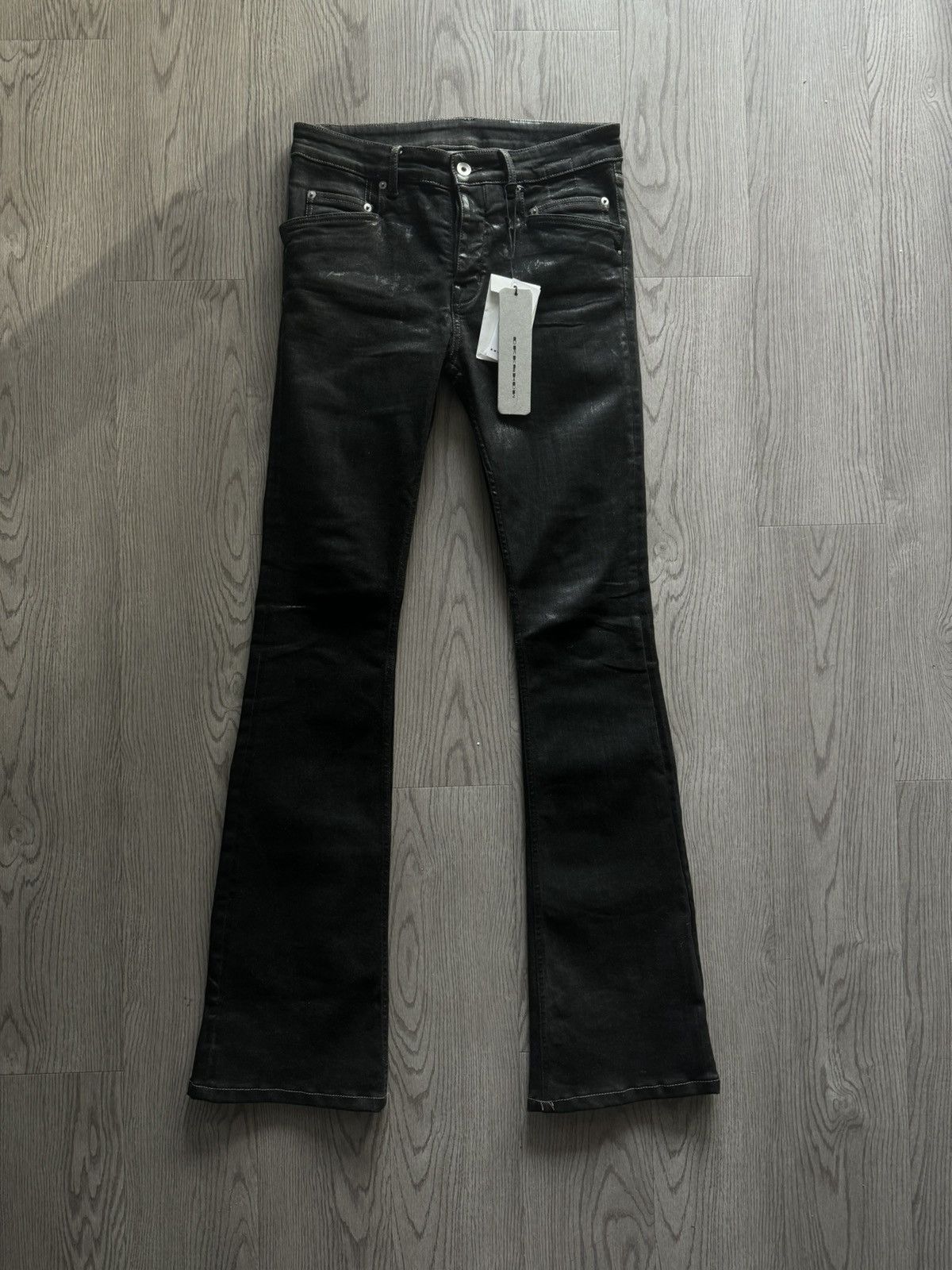 Rick Owens × Rick Owens Drkshdw Rick Owens DRKSHDW Waxed Tyrone Bootcuts |  Grailed