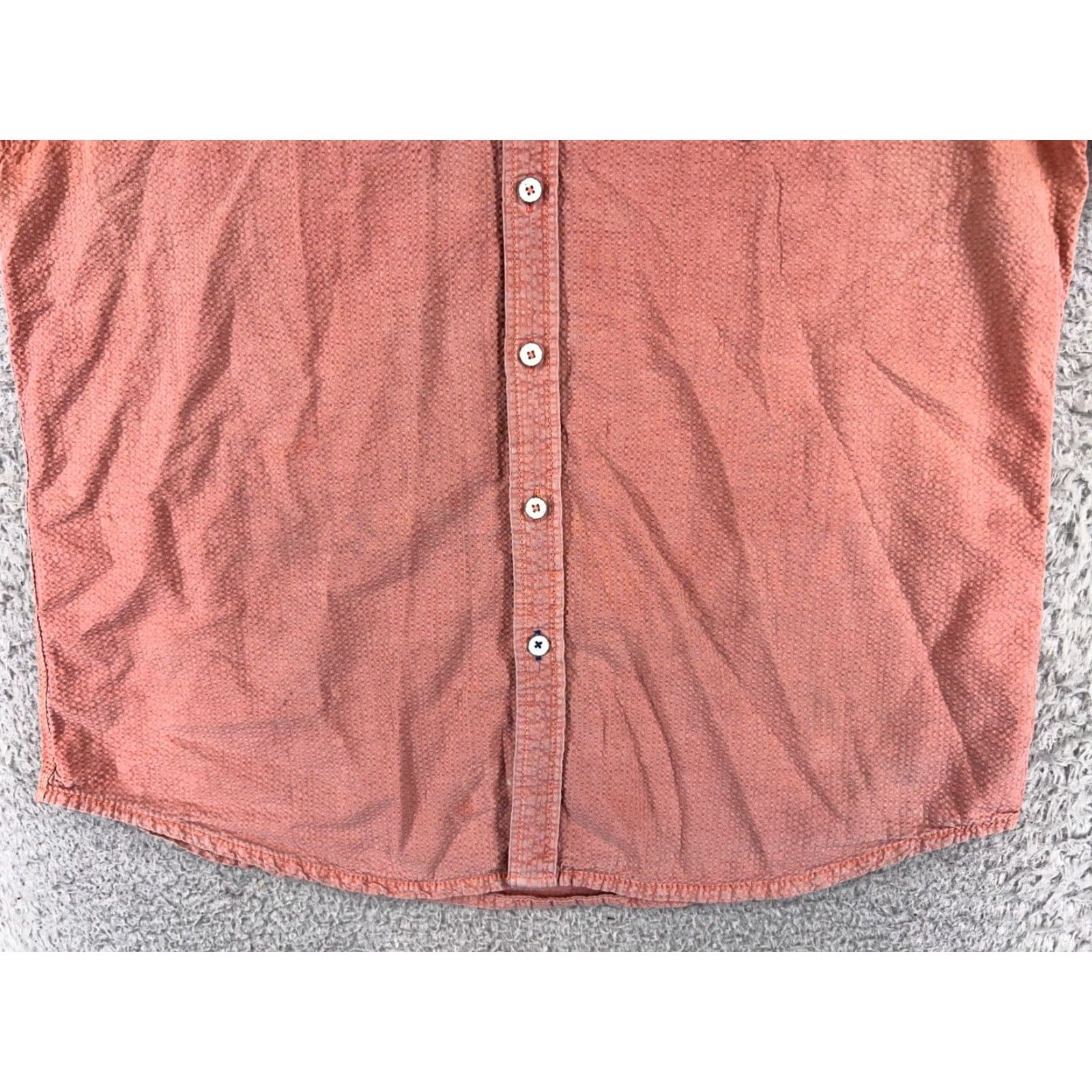 Tommy Bahama Tommy Bahama Shirt Men Large Pink Seersucker Button-Up Pocket Short Sleeve" Size US L / EU 52-54 / 3 - 5 Thumbnail