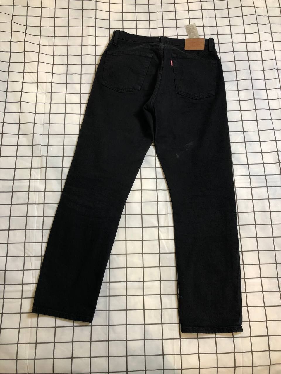 Levi's Levi Straus 501 Jeans Men Black Original Fit Pockets Size US 26 / EU 42 - 15 Thumbnail