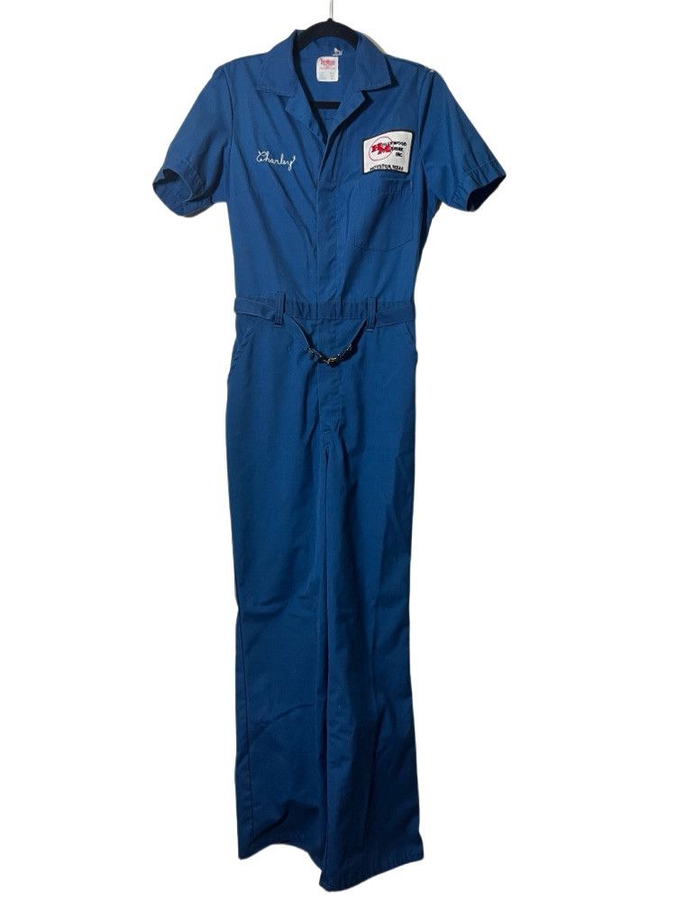 Vintage Vintage 60's Topp Master Jumpsuit - Hollywood Marine Inc. Size 29" - 1 Thumbnail