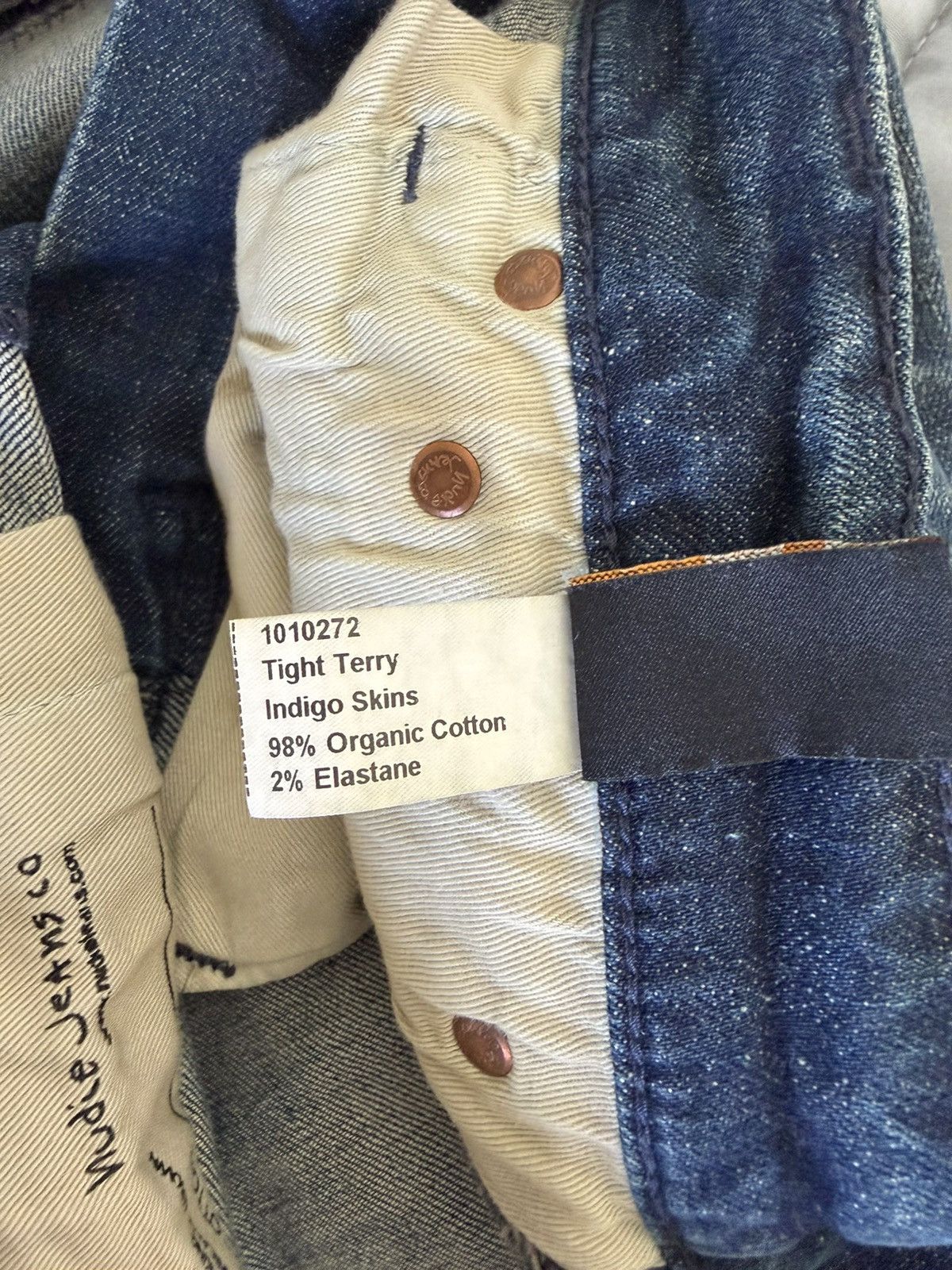 Nudie Jeans Tight Terry Indigo Skins size 31 x 30 Size US 31 - 4 Thumbnail