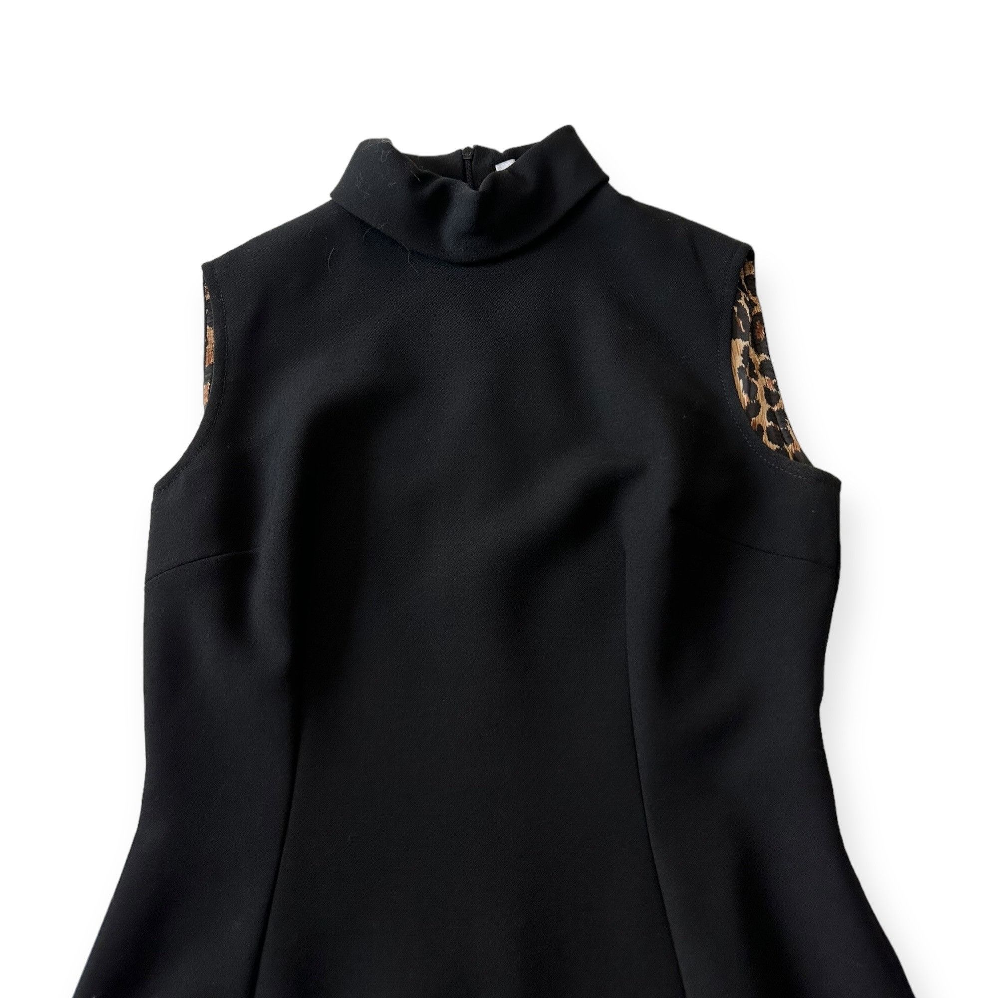 Dolce & Gabbana Dolce & Gabbana Wool Sheath Dress Leopard Lining IT 46 Size L / US 10 / IT 46 - 8 Thumbnail