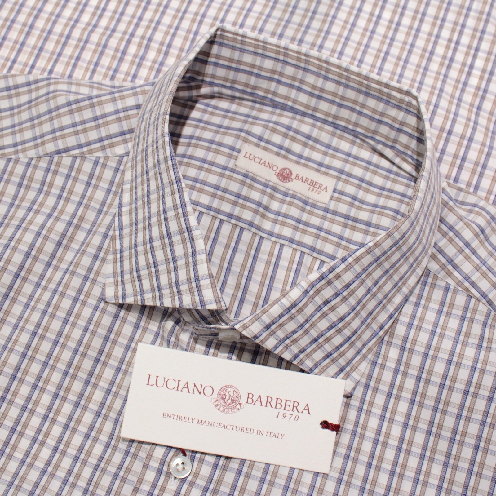 Luciano Barbera Luciano Barbera New with tags Shirt Size XL US In Brown Size US XL / EU 56 / 4 - 1 Thumbnail