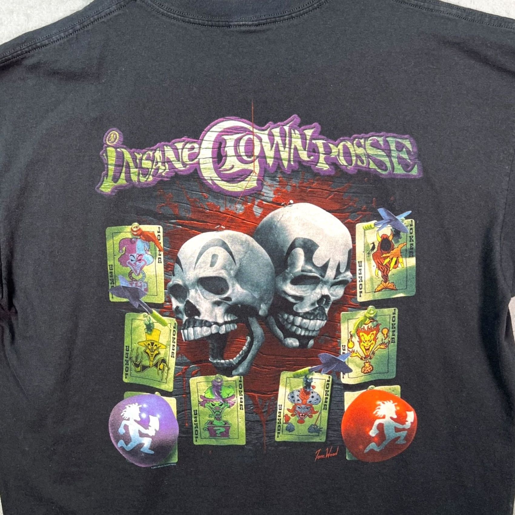 Anvil Insane Clown Posse The Jekyll Brothers Tom Wood T Shirt Shirt 2008 XL Black Cotton Short Sleeve Crew Neck Mens Graphic 90s Concert Merch Size US XL / EU 56 / 4 - 7 Thumbnail