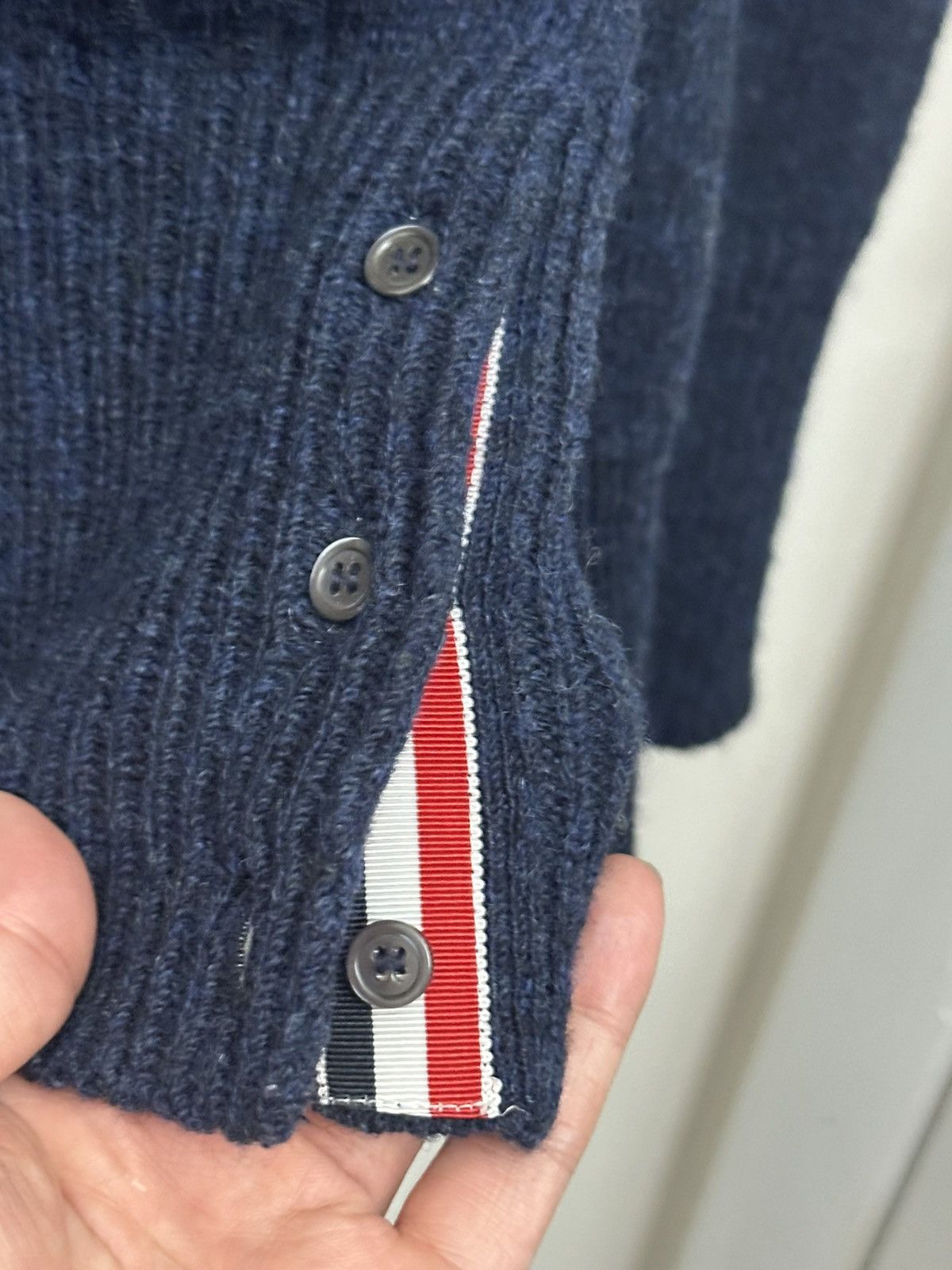 Thom Browne Thom Browne navy wool sweater sz 4 Size US XL / EU 56 / 4 - 6 Thumbnail
