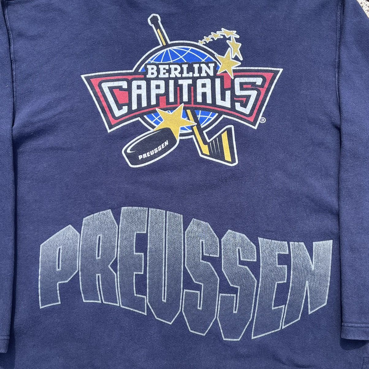 NHL × Vintage Vintage Preussen Capitals Berlin BSC Crewneck Sweater Size US XL / EU 56 / 4 - 2 Thumbnail