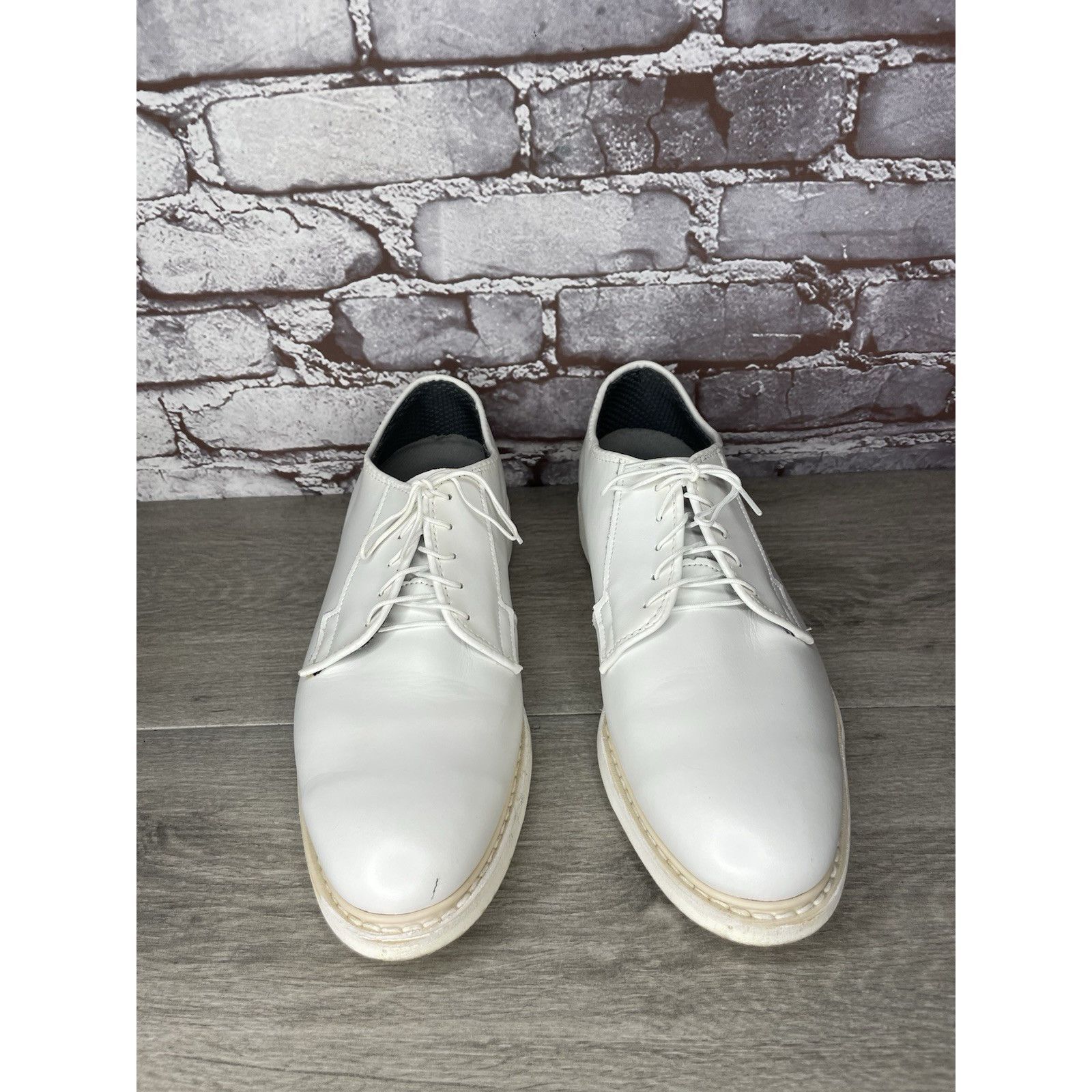 Altama Altama White Leather Oxford Dress Shoes Navy Military 629308 Size US 10 / EU 43 - 6 Thumbnail