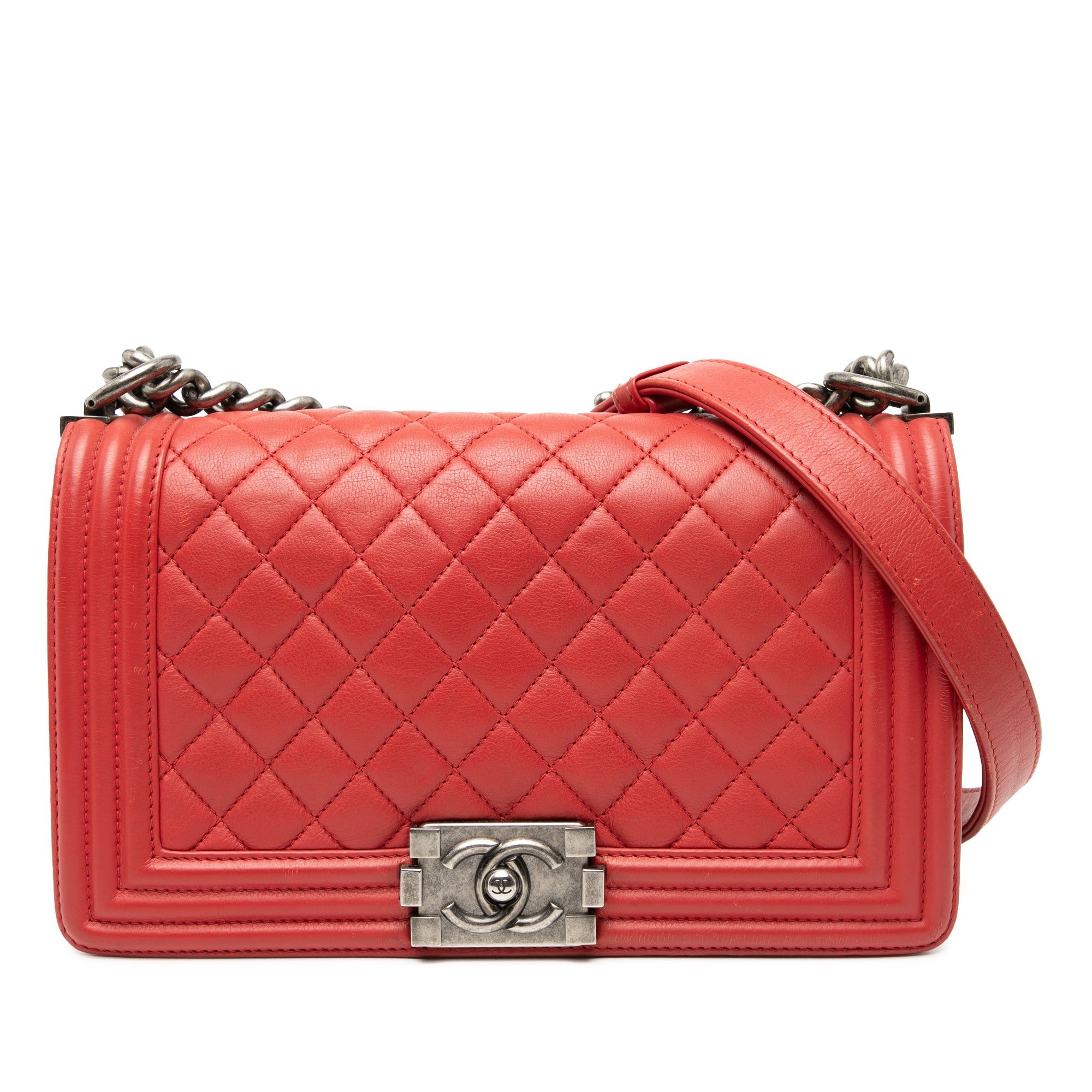 Chanel Old Medium Quilted Lambskin Boy Flap Size ONE SIZE - 1 Thumbnail