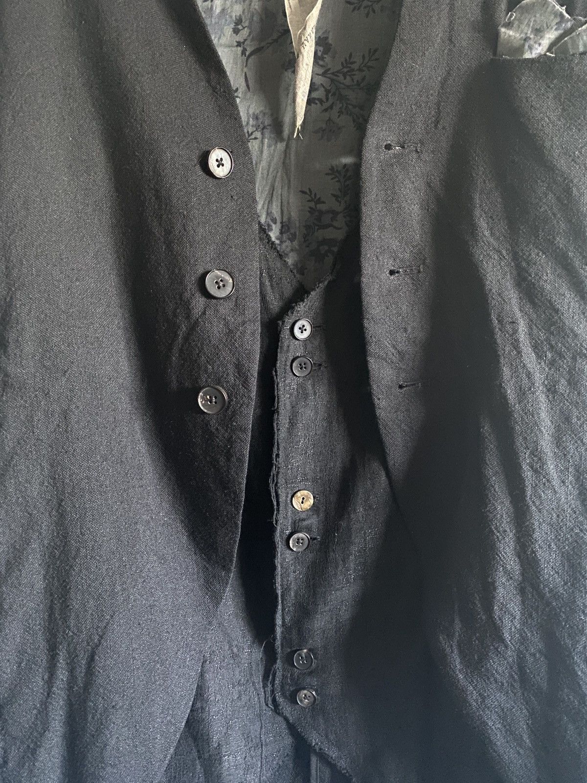 Aleksandr Manamis Aleksandr Manamis Layered Rounded Blazer with Vest Size 38R - 4 Thumbnail