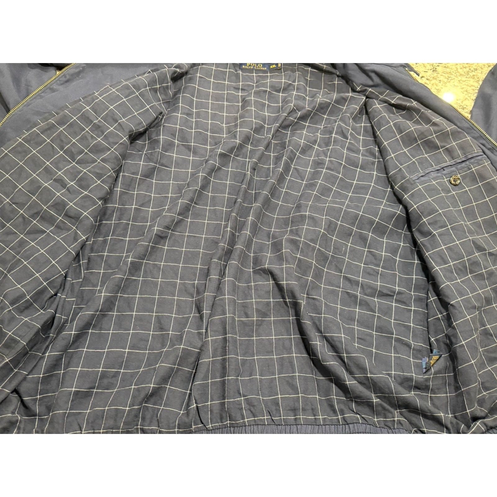 Polo Ralph Lauren Polo Ralph Lauren Jacket Mens XXL Blue Bi-Swing Chin Strap Plaid Lined Bomber Zip Casual Size US XXL / EU 58 / 5 - 7 Thumbnail