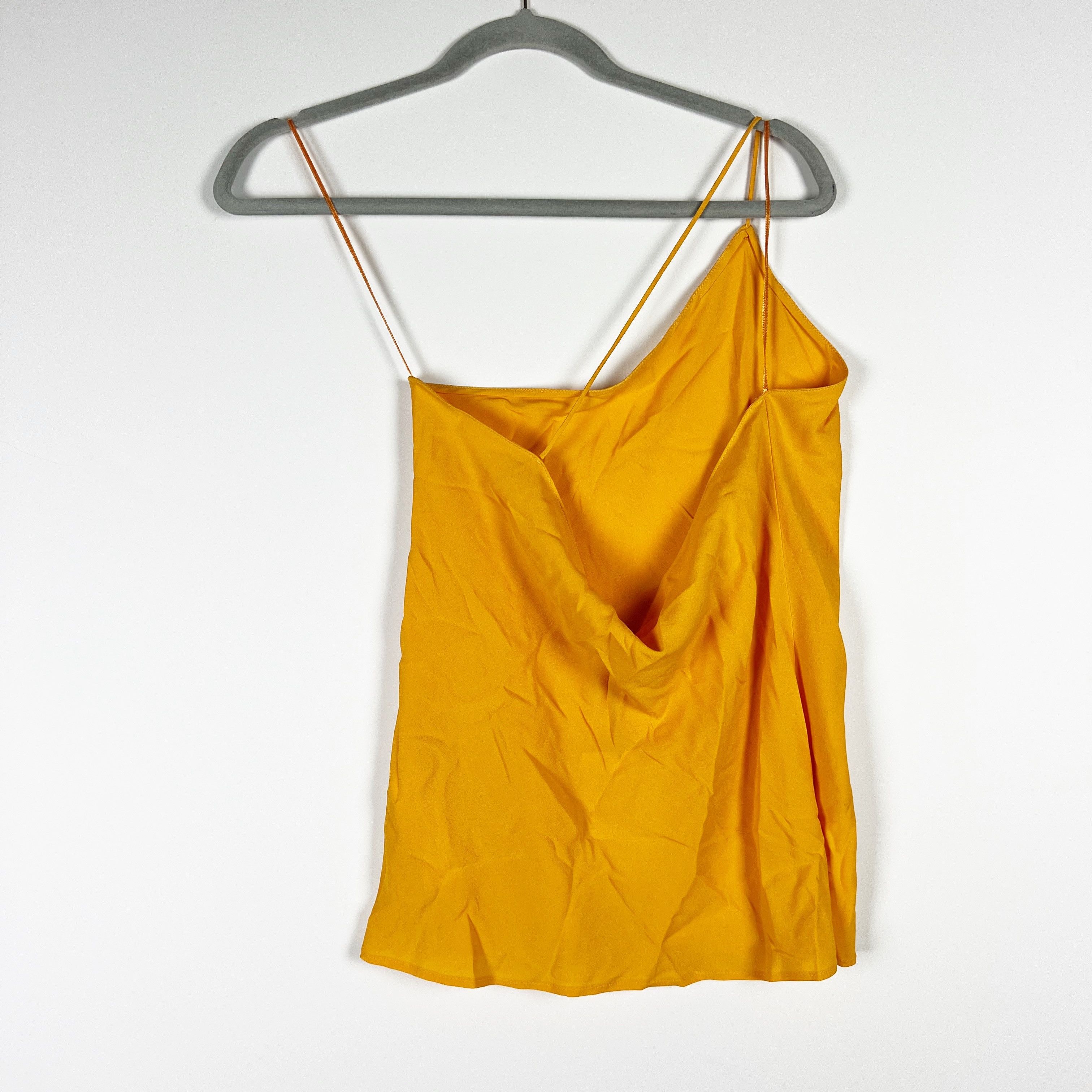 Zara NEW Zara Silk Blend Chiffon One Shoulder Size S / US 4 / IT 40 - 4 Thumbnail