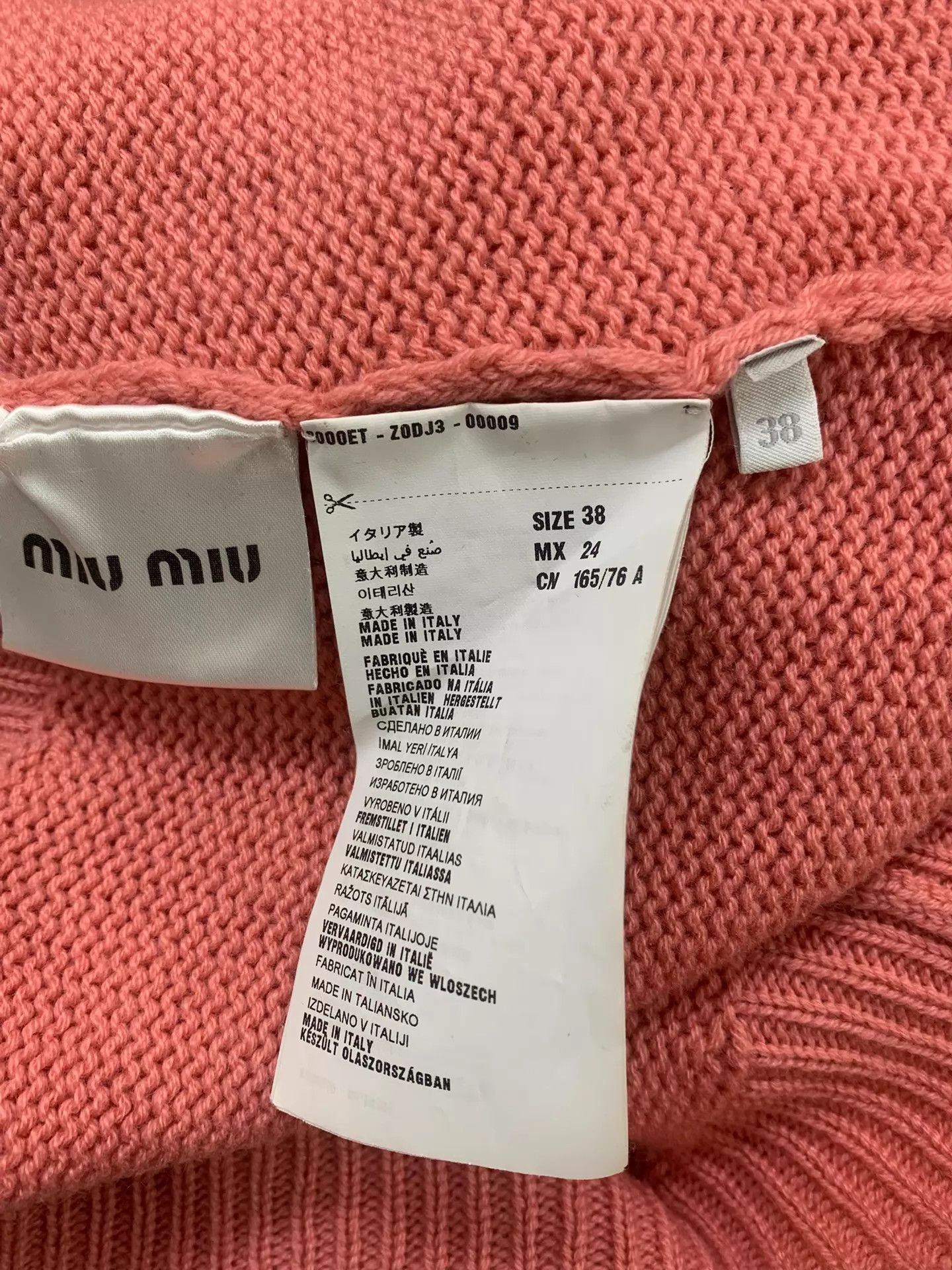 Miu Miu MIU MIU Pink Crystal Knit Cardigan 38 New Size XS / US 0-2 / IT 36-38 - 5 Thumbnail