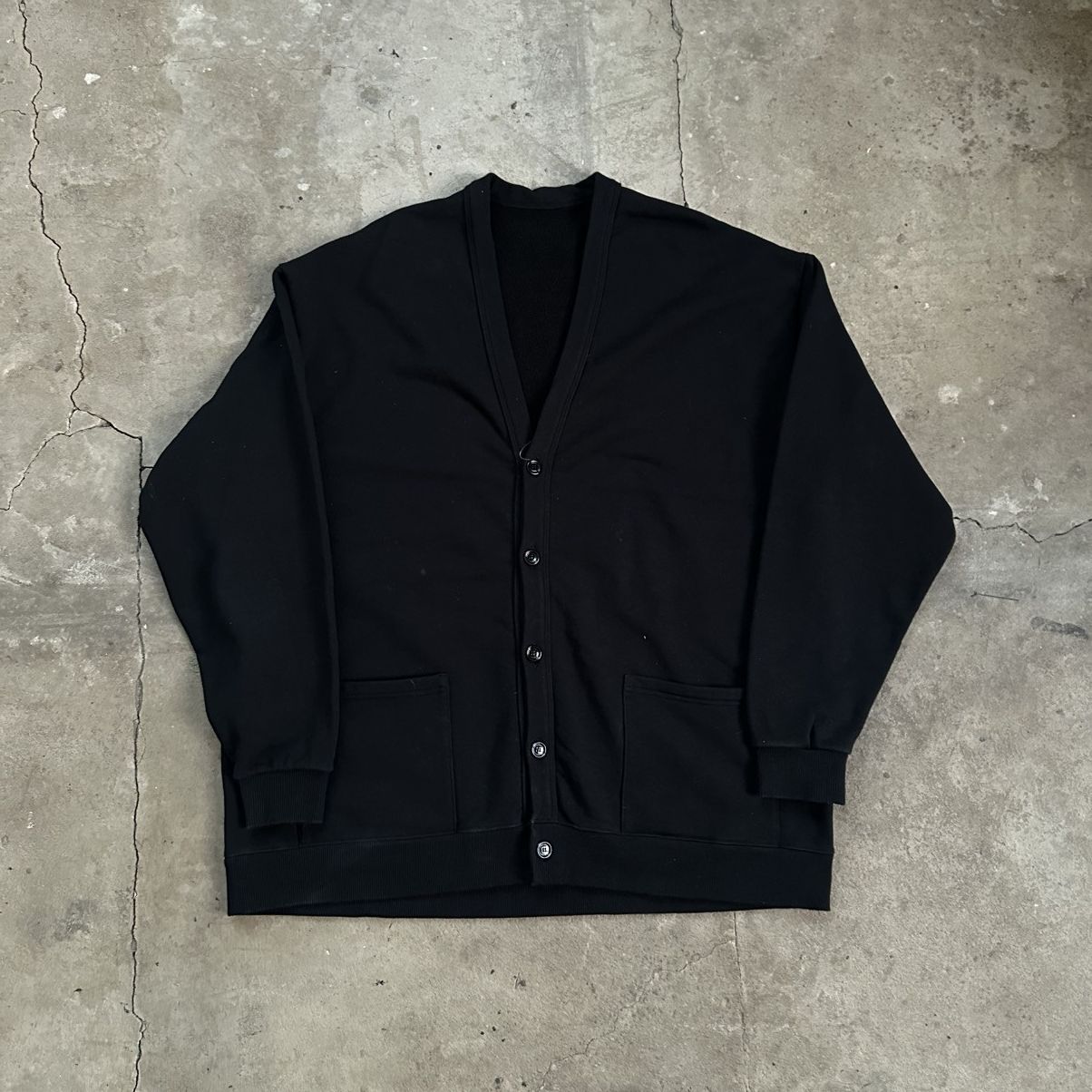 Celine × Hedi Slimane CELINE OVERSIZED CARDIGAN COTTON FLEECE Size US L / EU 52-54 / 3 - 3 Thumbnail