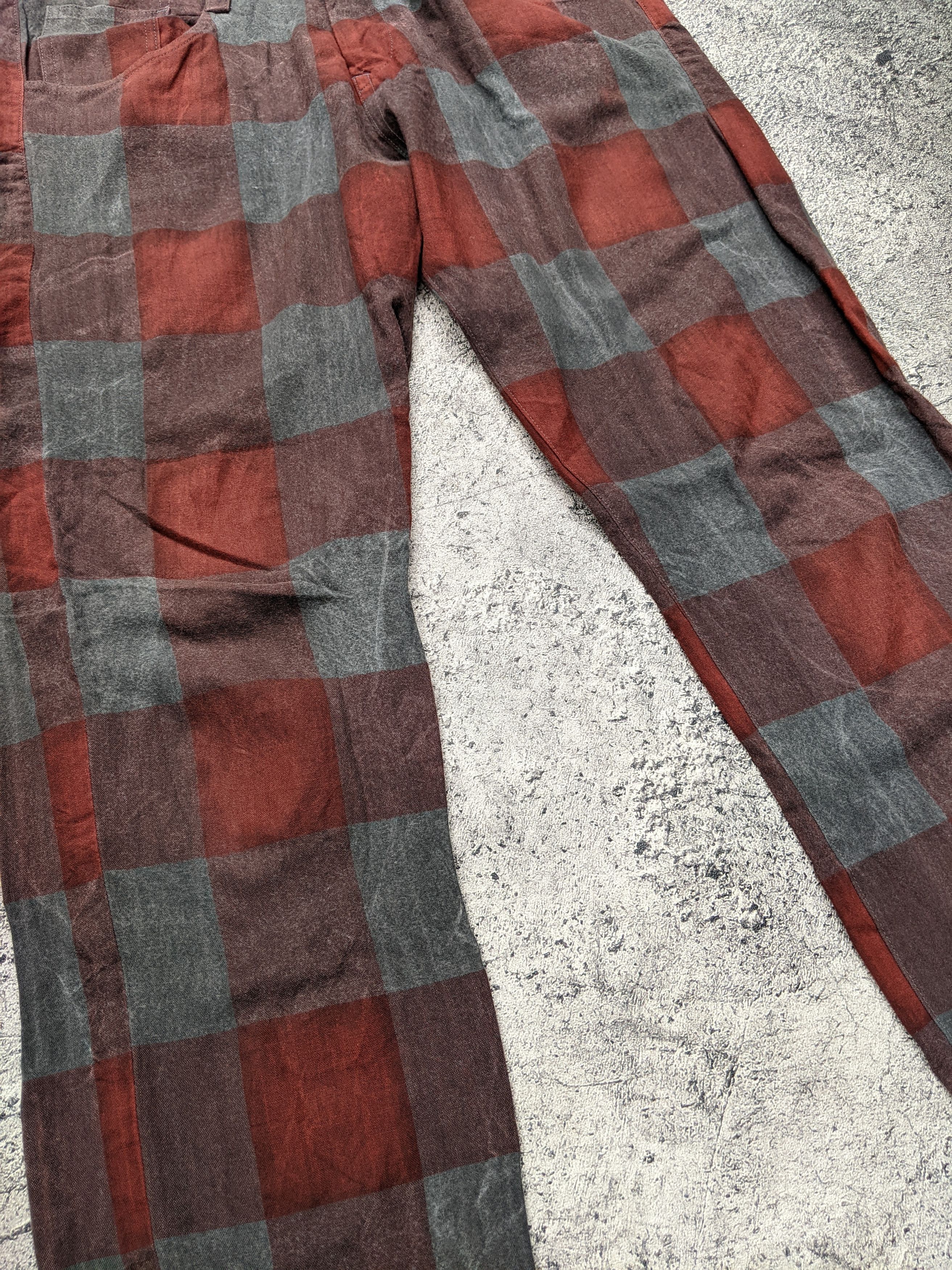 Y's Yohji Yamamoto Tartan Pants Size 30" / US 8 / IT 44 - 6 Thumbnail