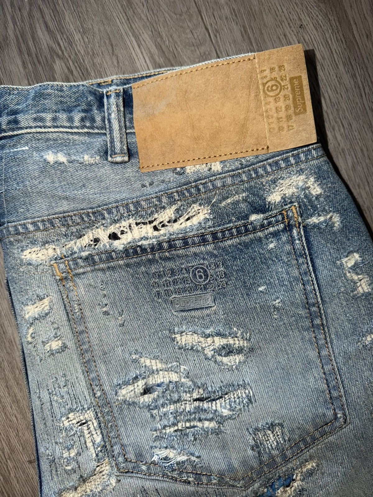 Maison Margiela × Supreme Supreme x MM6 Maison Margiela Distressed – (Never Worn) Size US 30 / EU 46 - 4 Thumbnail
