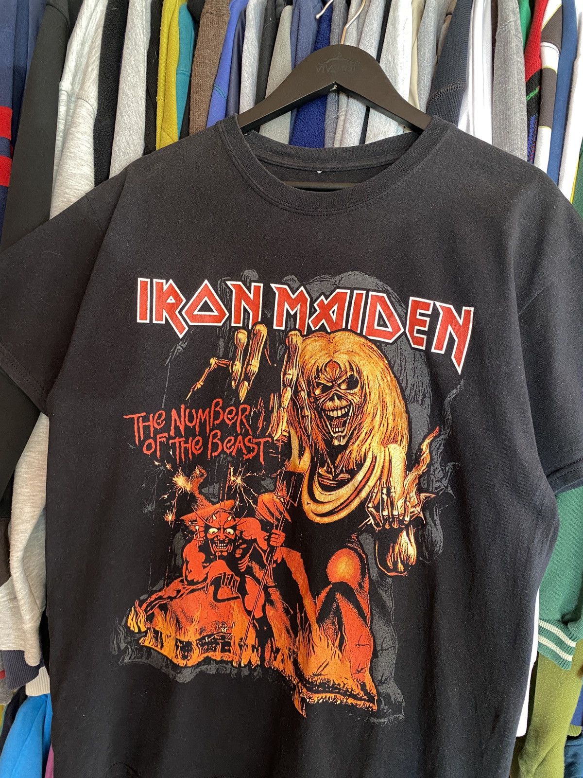 Iron Maiden VINTAGE IRON MAIDEN THE NUMBER OF THE BEAST T-SHIRT Size US L / EU 52-54 / 3 - 2 Thumbnail