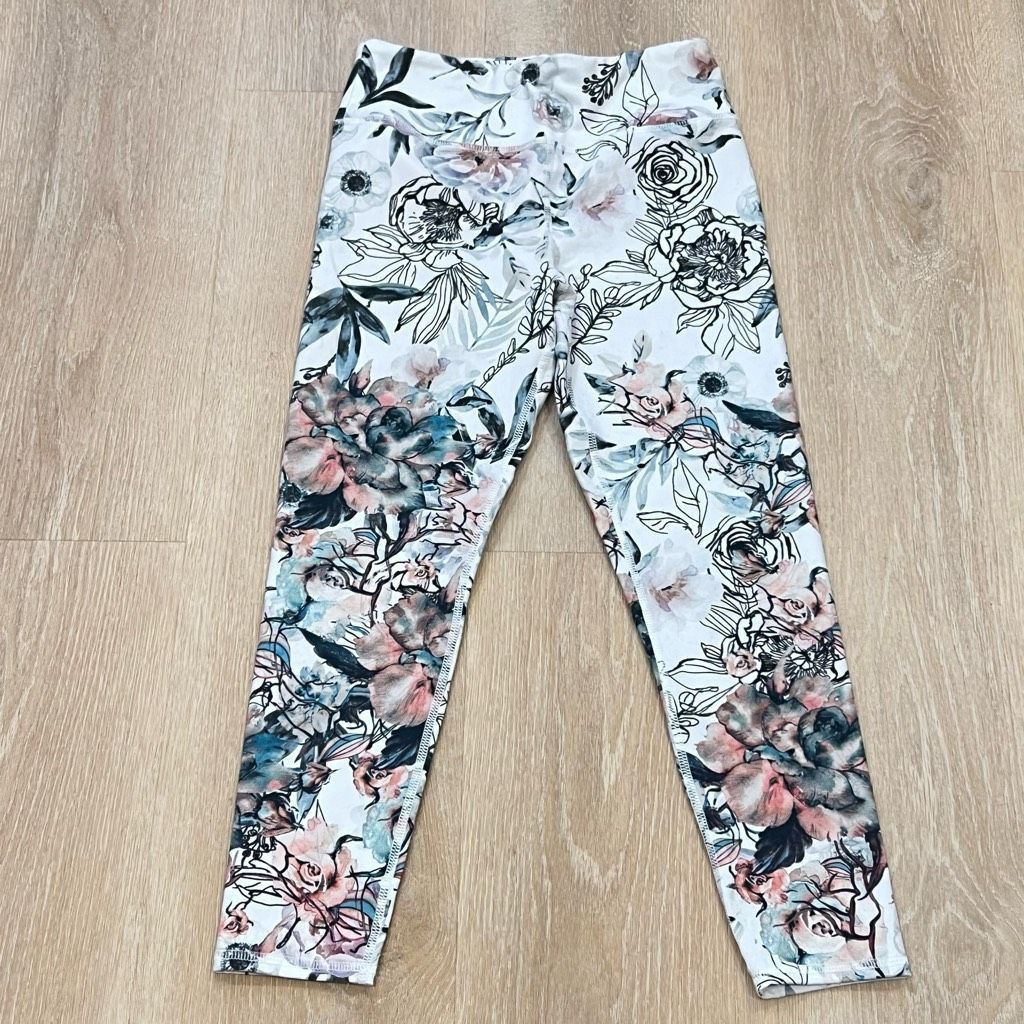 Creative Recreation Evolution & Creation Watercolor & Outline Floral Print Pattern, Women’s Medium Size 28" / US 6 / IT 42 - 10 Thumbnail