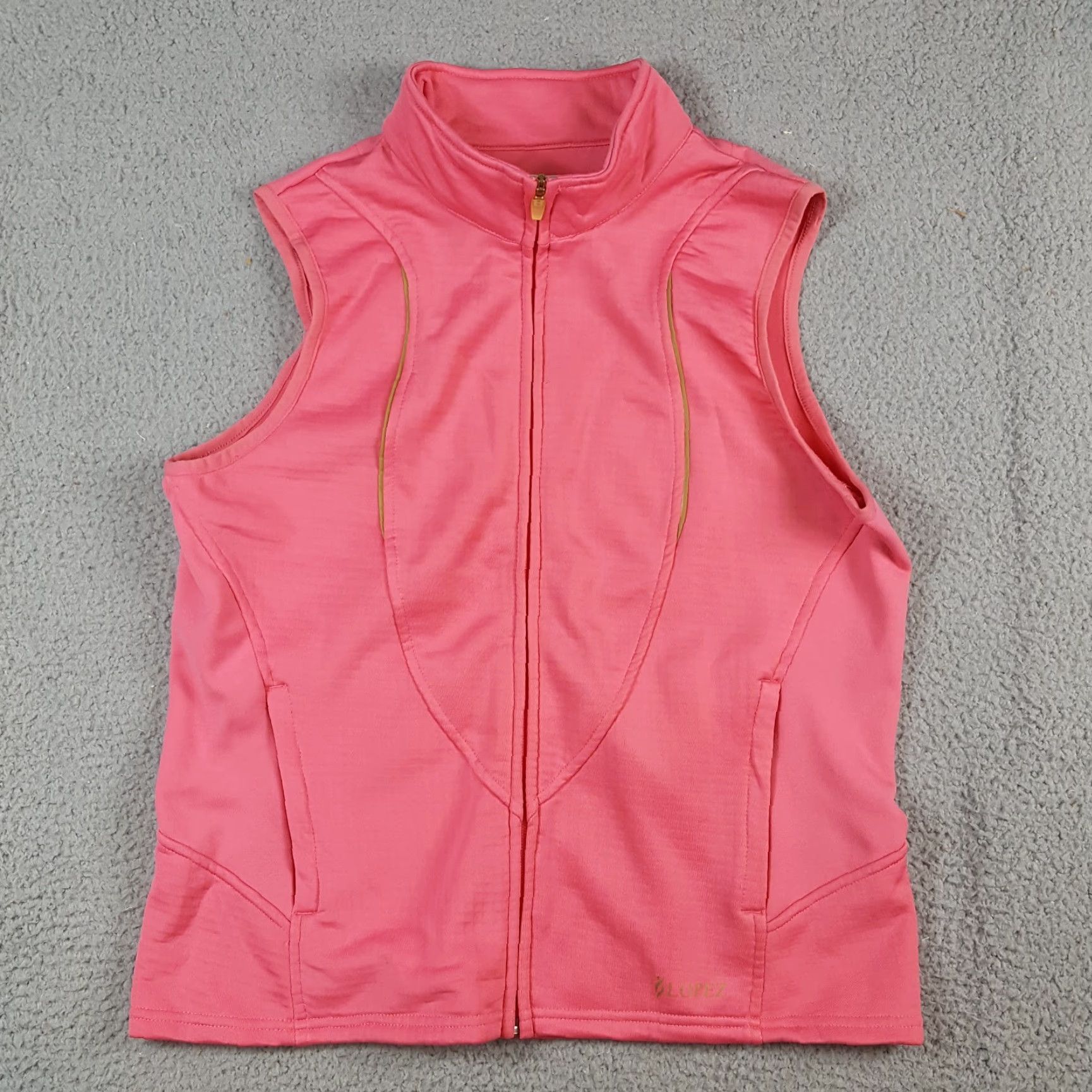Pinko VINTAGE Lopez Fleece Lined Sleeveless Windbreaker Vest Women's M Pink Zip Up Golf Jacket Size M / US 6-8 / IT 42-44 - 5 Thumbnail