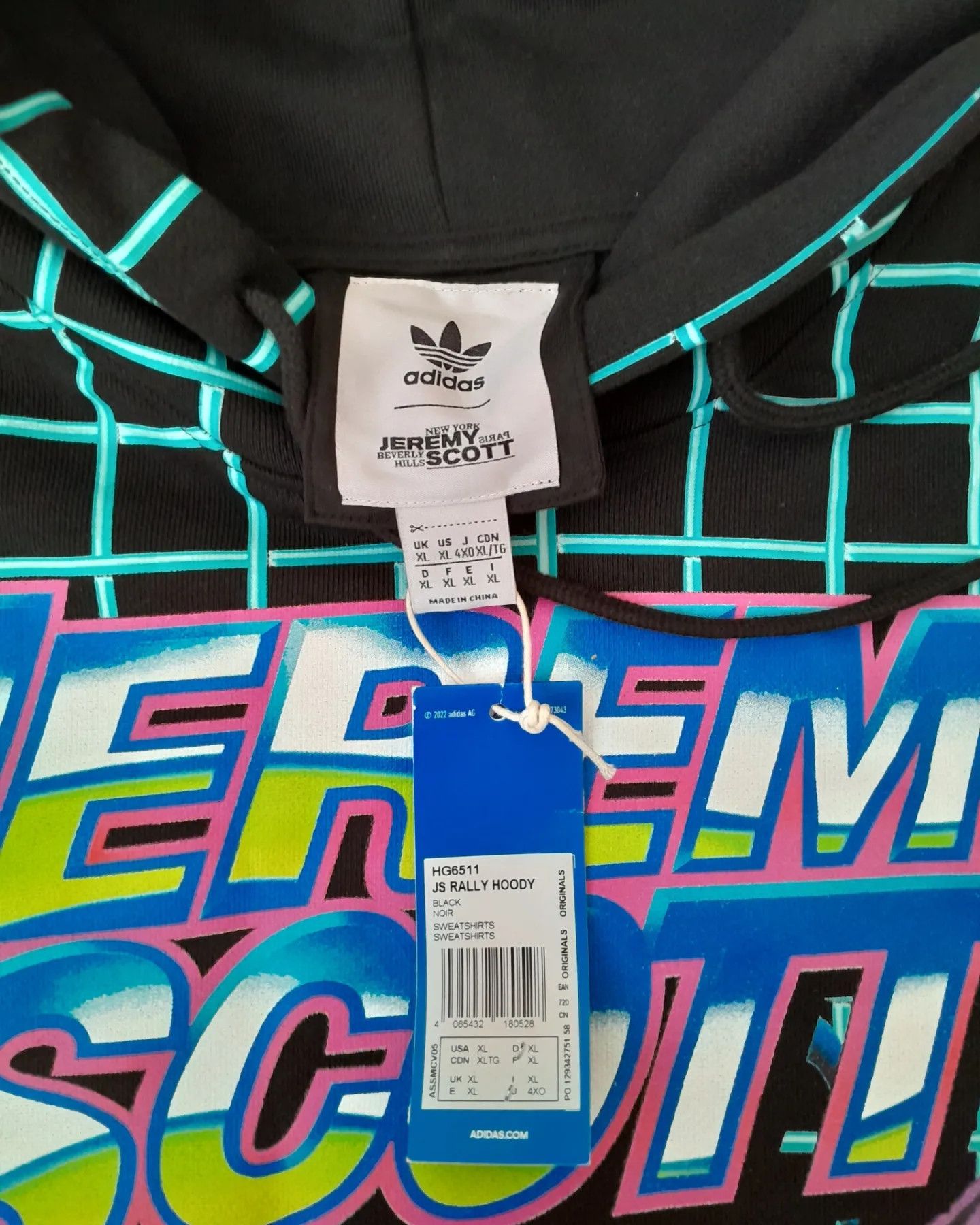 Jeremy Scott ADIDAS X JEREMY SCOTT NASCAR HOODIE Size US XL / EU 56 / 4 - 1 Thumbnail